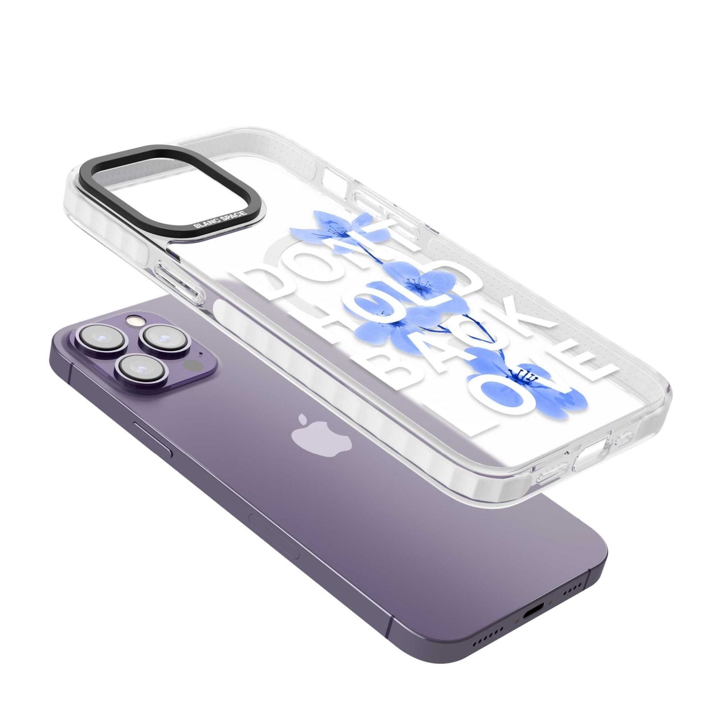 Don'T Hold Back Love Blue & White