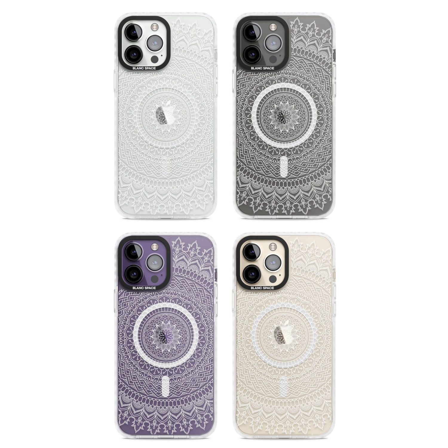 Intricate White Mandala