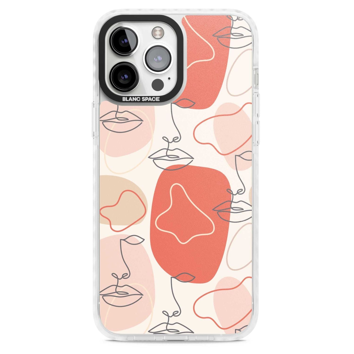 Abstract Face Line Art