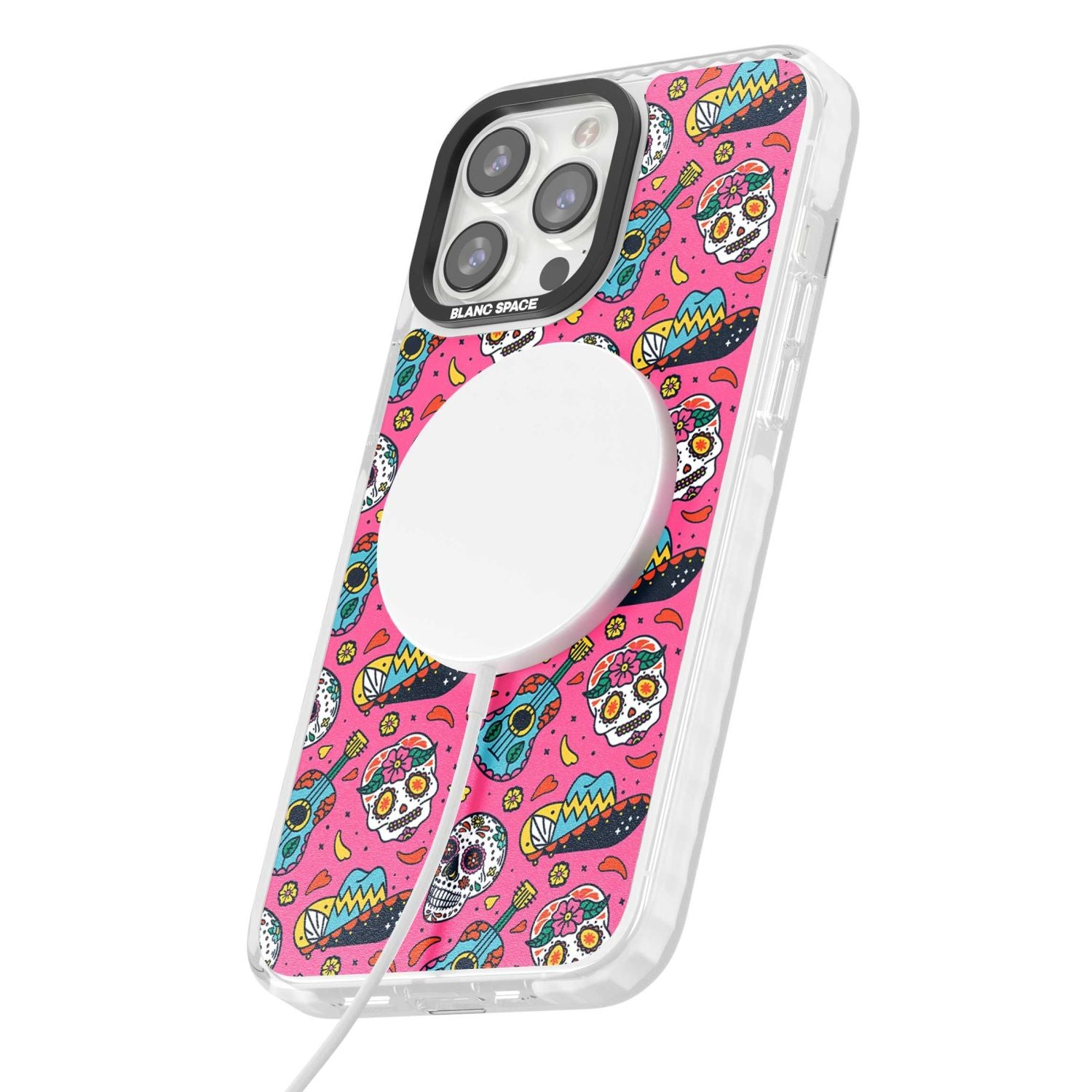 Pink Day Of The Dead Pattern