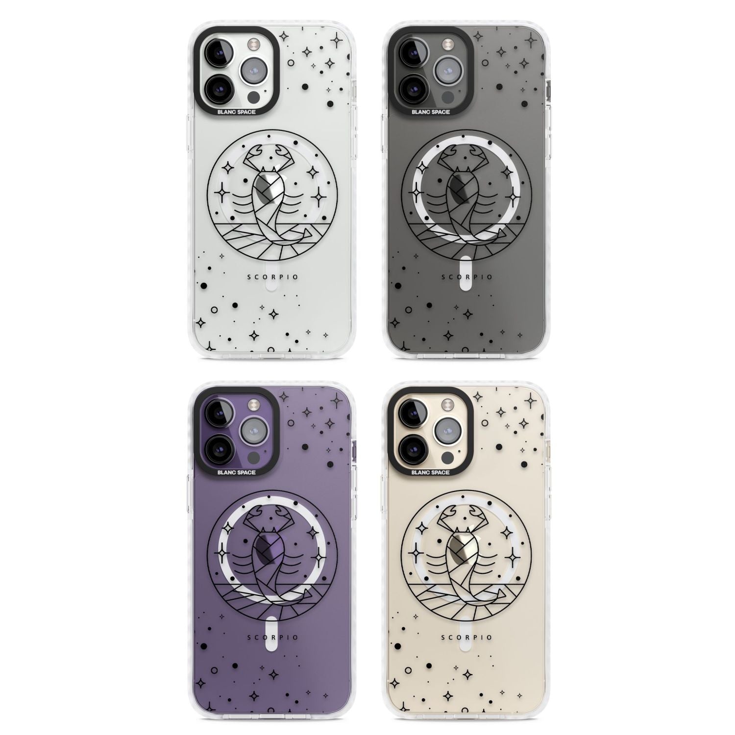 Scorpio Emblem Cosmic Design