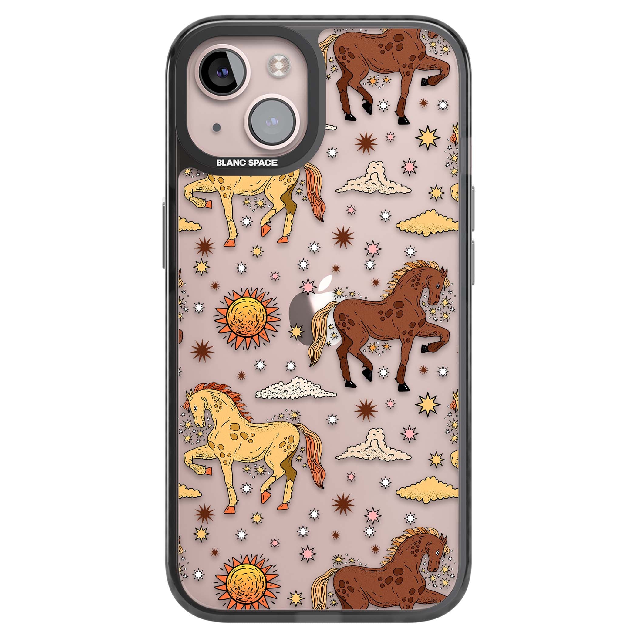 Elevate Your Phone'S Style With This Boho Celestial Sun & Eye Phone Case, Featuring A Mystical Blend Of Suns, All-Seeing Eyes, Butterflies, Stars, And