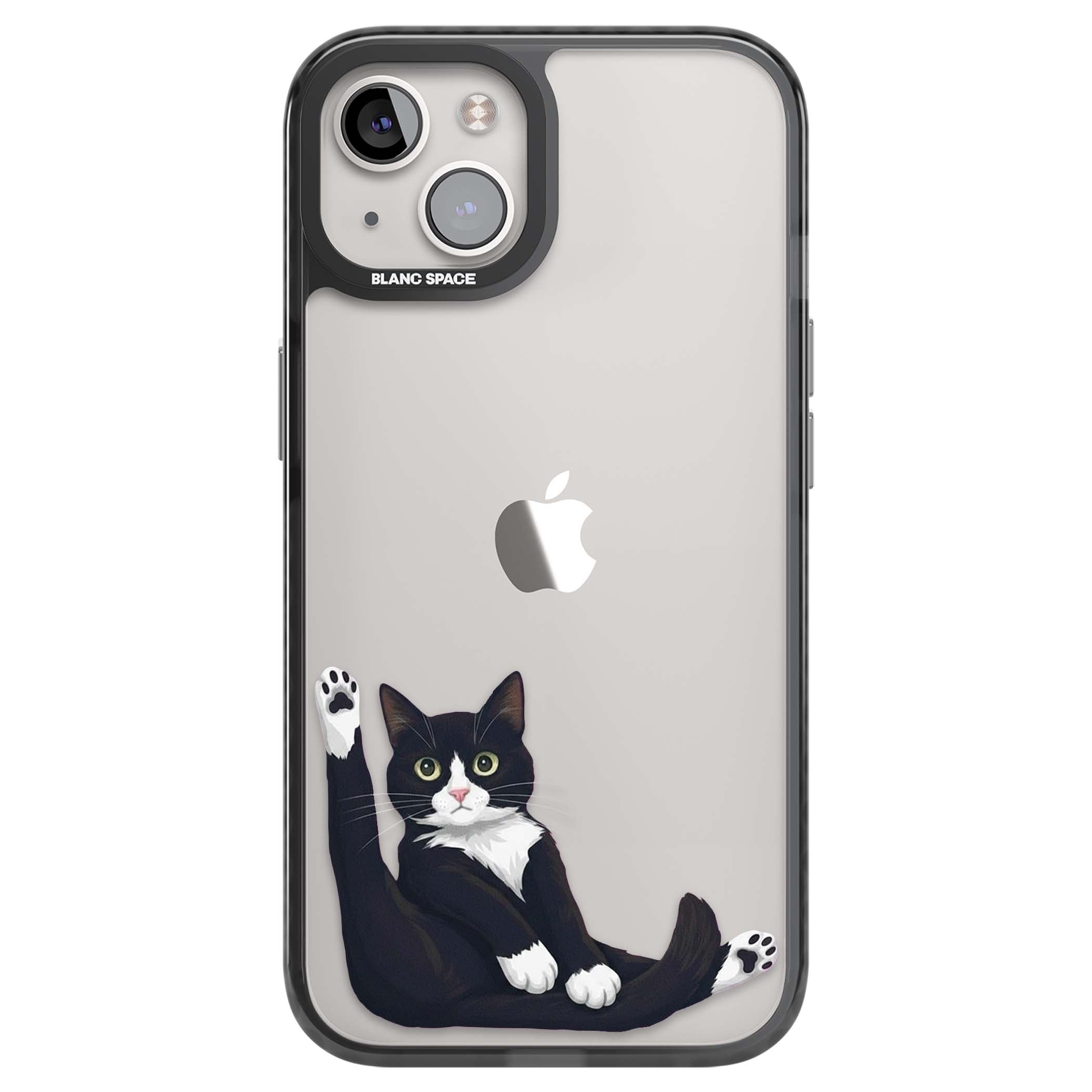 Mid-Groom Cat animals iPhone case | Black Impact case for iPhone 13, iPhone 14, iPhone 15