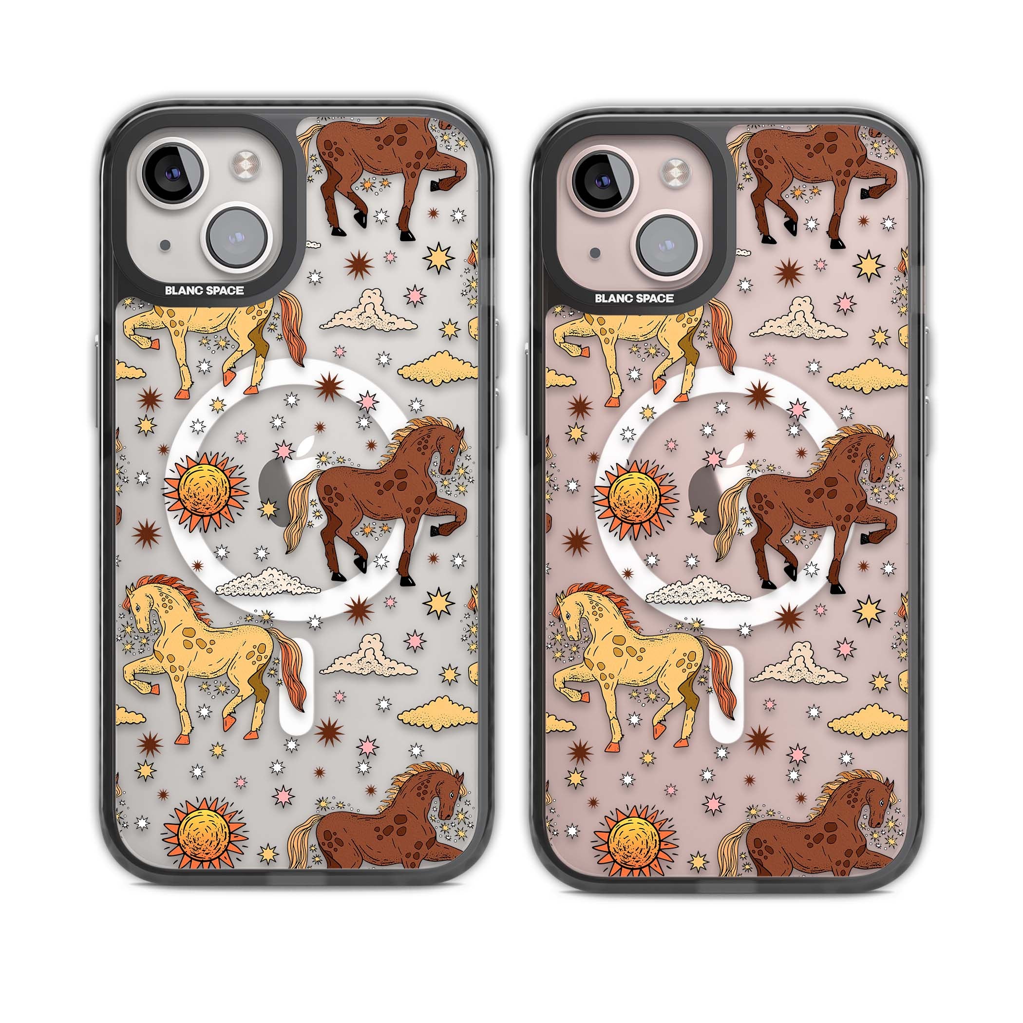 Elevate Your Phone'S Style With This Boho Celestial Sun & Eye Phone Case, Featuring A Mystical Blend Of Suns, All-Seeing Eyes, Butterflies, Stars, And