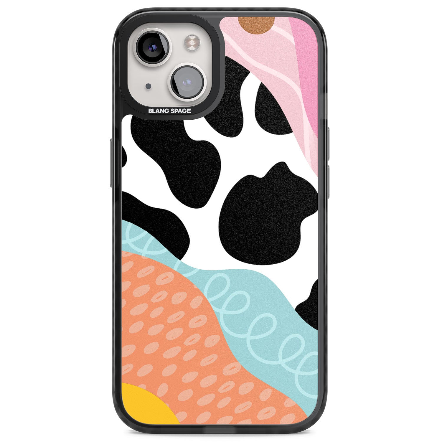 Abstract Elegance Magsafe Black Impact Phone Case for iPhone 13, iPhone 14, iPhone 15