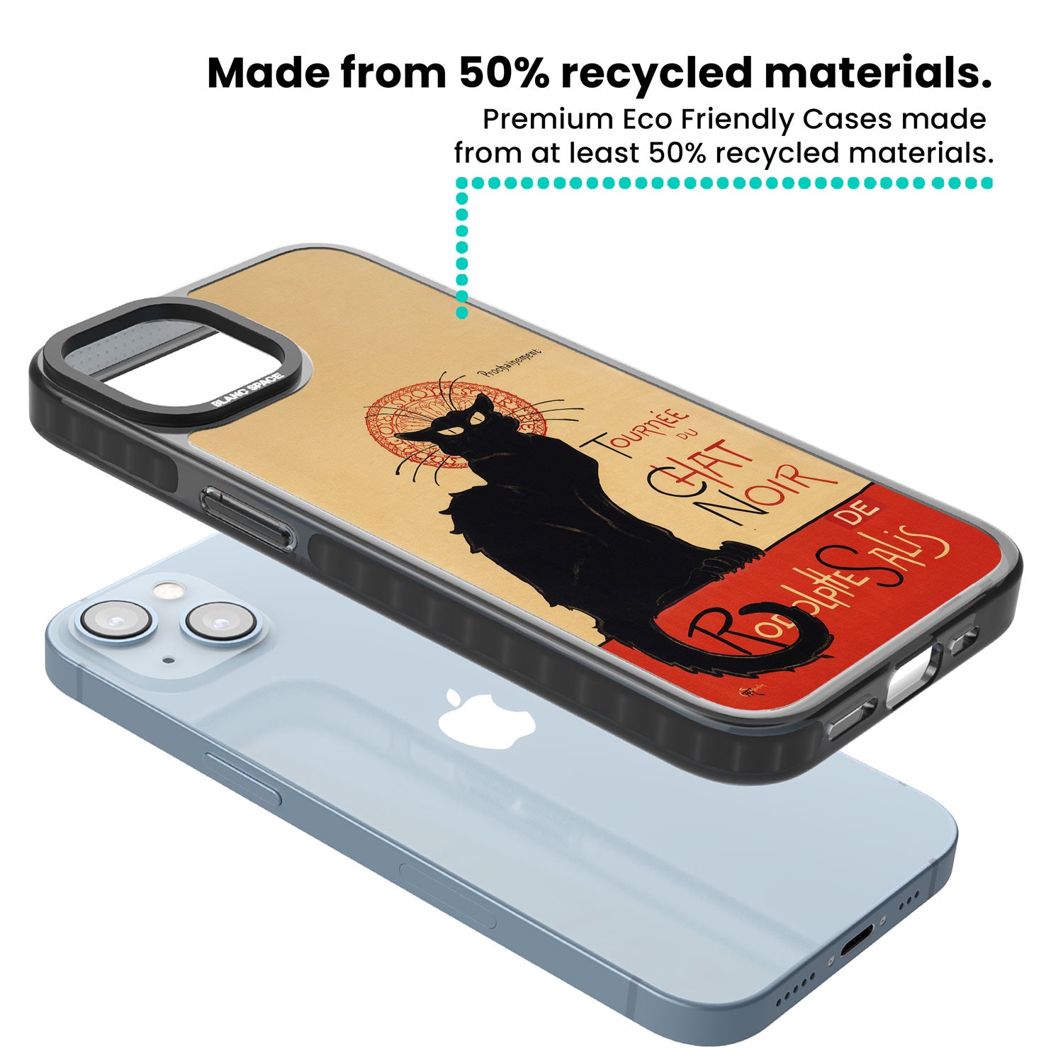 Tournee du Chat Noir Poster Black Impact Phone Case for iPhone 13, iPhone 14, iPhone 15