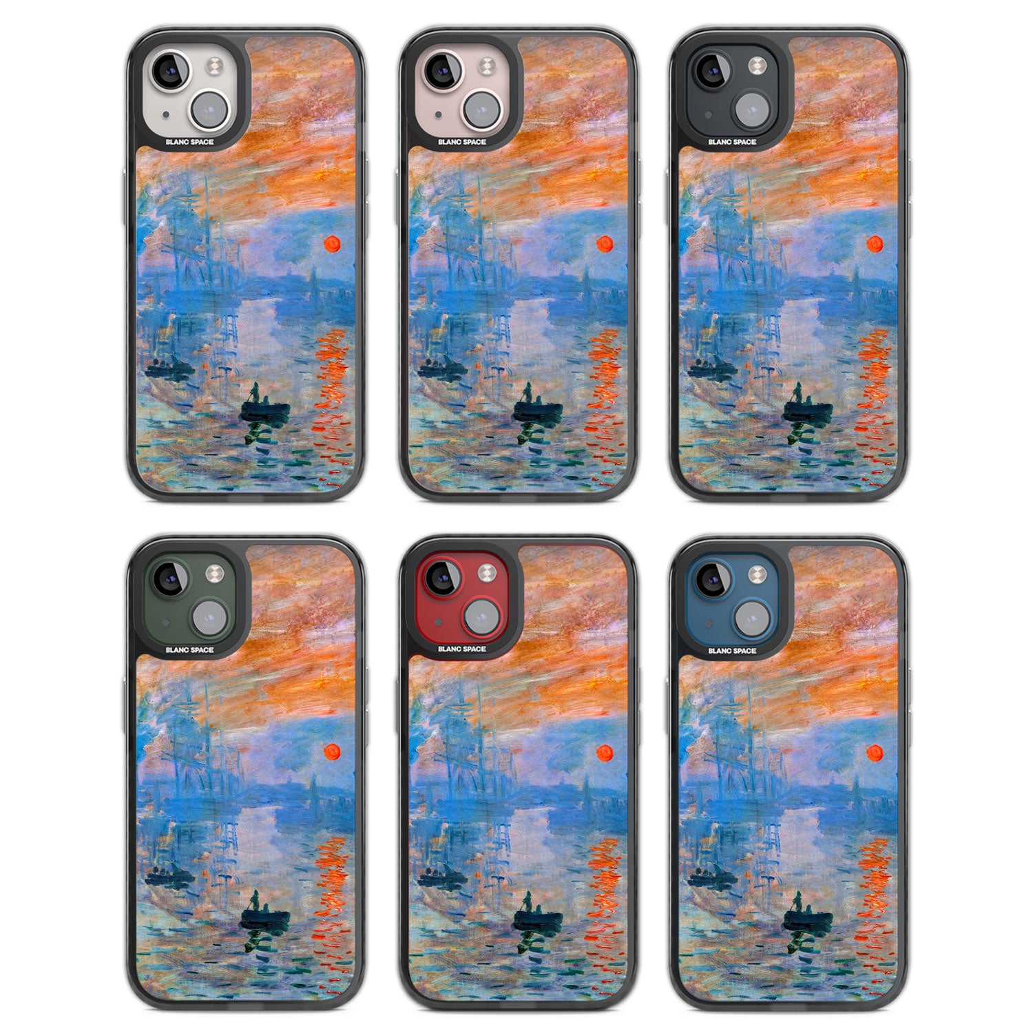Sunset Harbor Black Impact Phone Case for iPhone 13, iPhone 14, iPhone 15