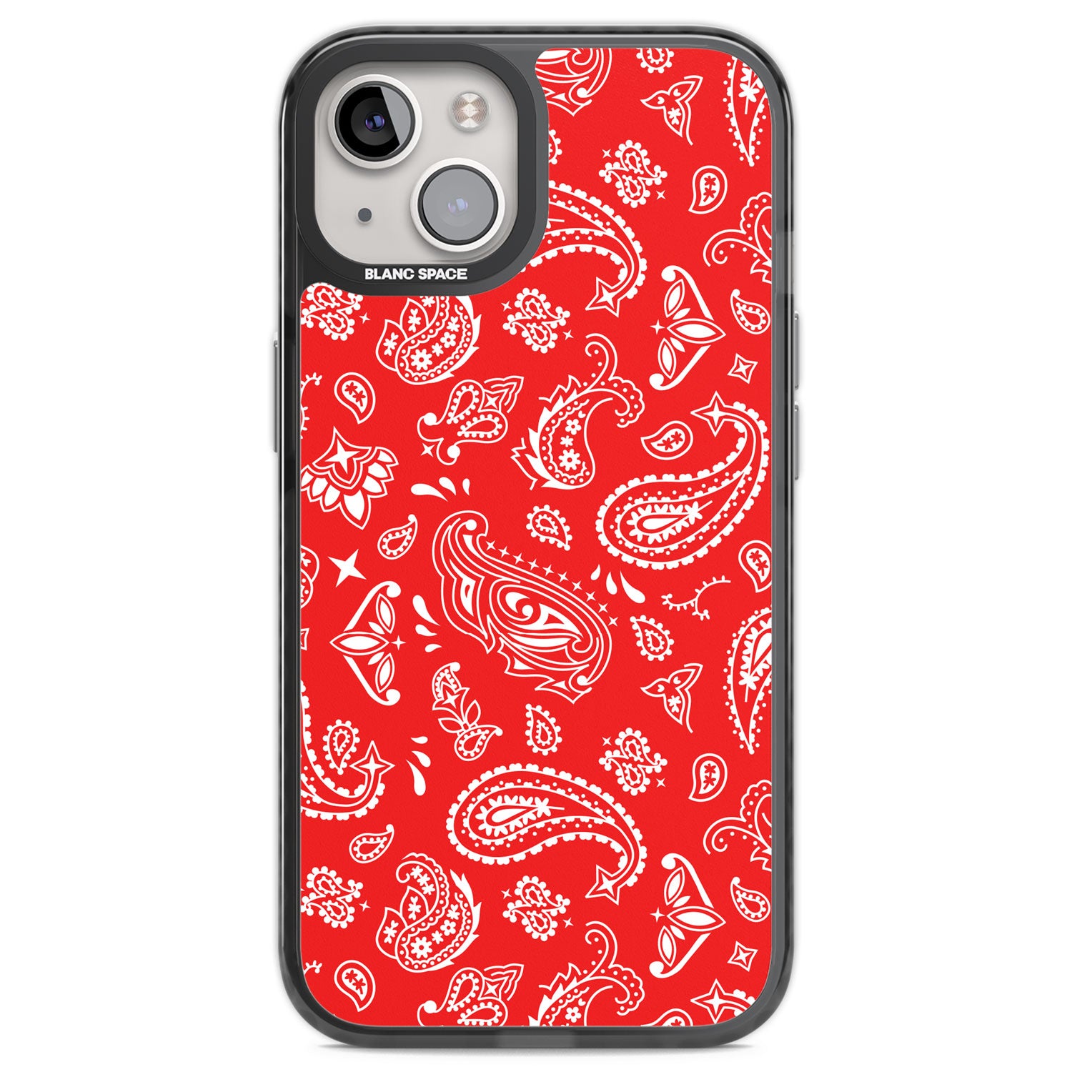 Red Bandana Black Impact Phone Case for iPhone 13, iPhone 14, iPhone 15