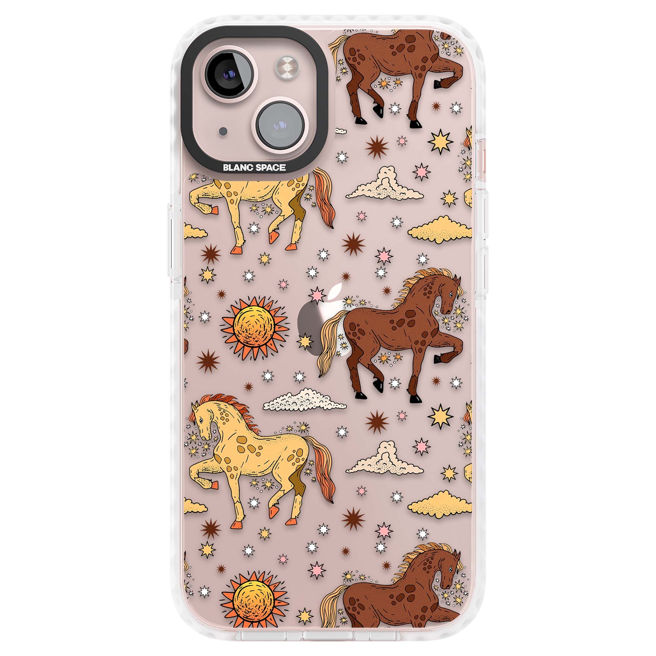 Elevate Your Phone'S Style With This Boho Celestial Sun & Eye Phone Case, Featuring A Mystical Blend Of Suns, All-Seeing Eyes, Butterflies, Stars, And