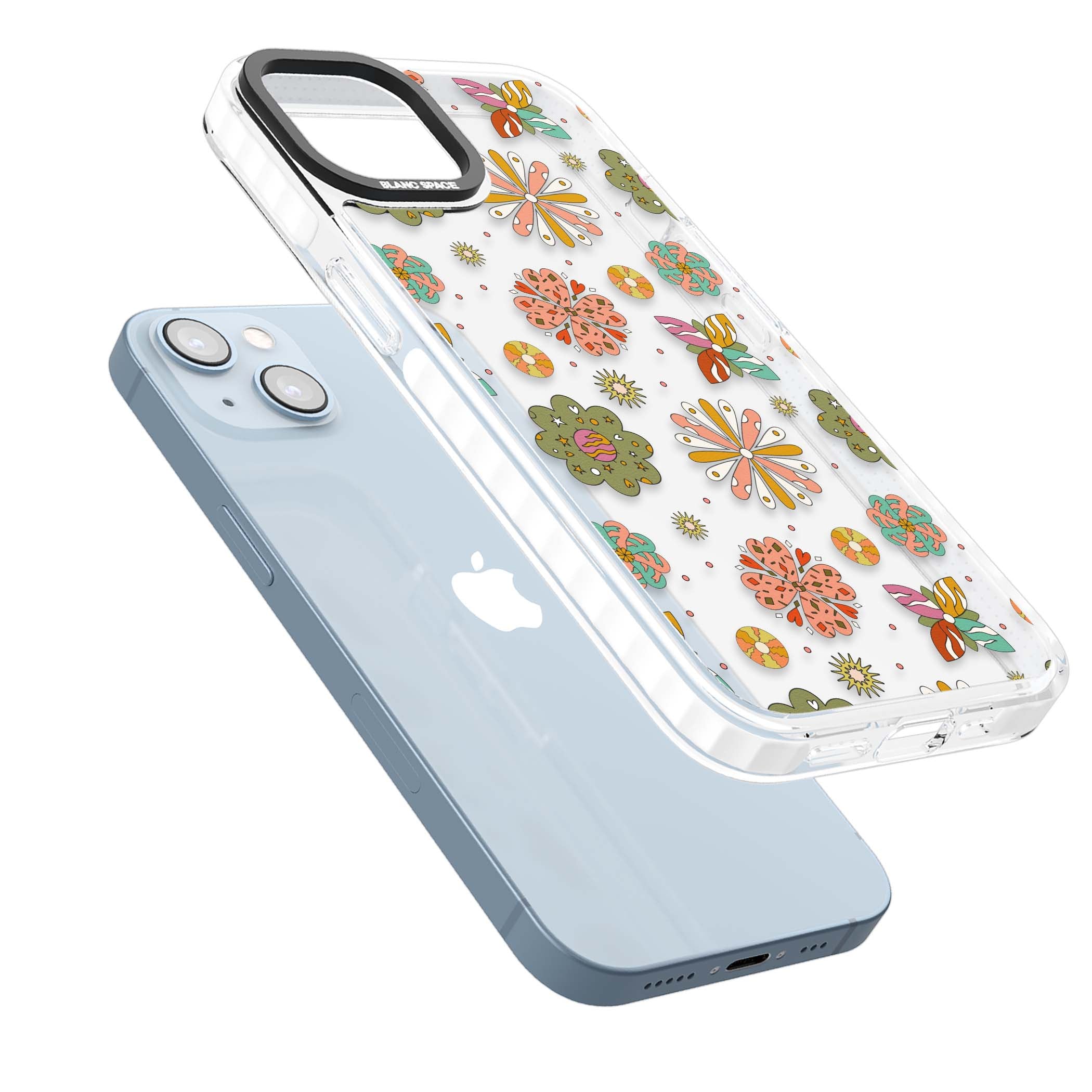 Elevate Your Phone'S Style With This Boho Celestial Sun & Eye Phone Case, Featuring A Mystical Blend Of Suns, All-Seeing Eyes, Butterflies, Stars, And