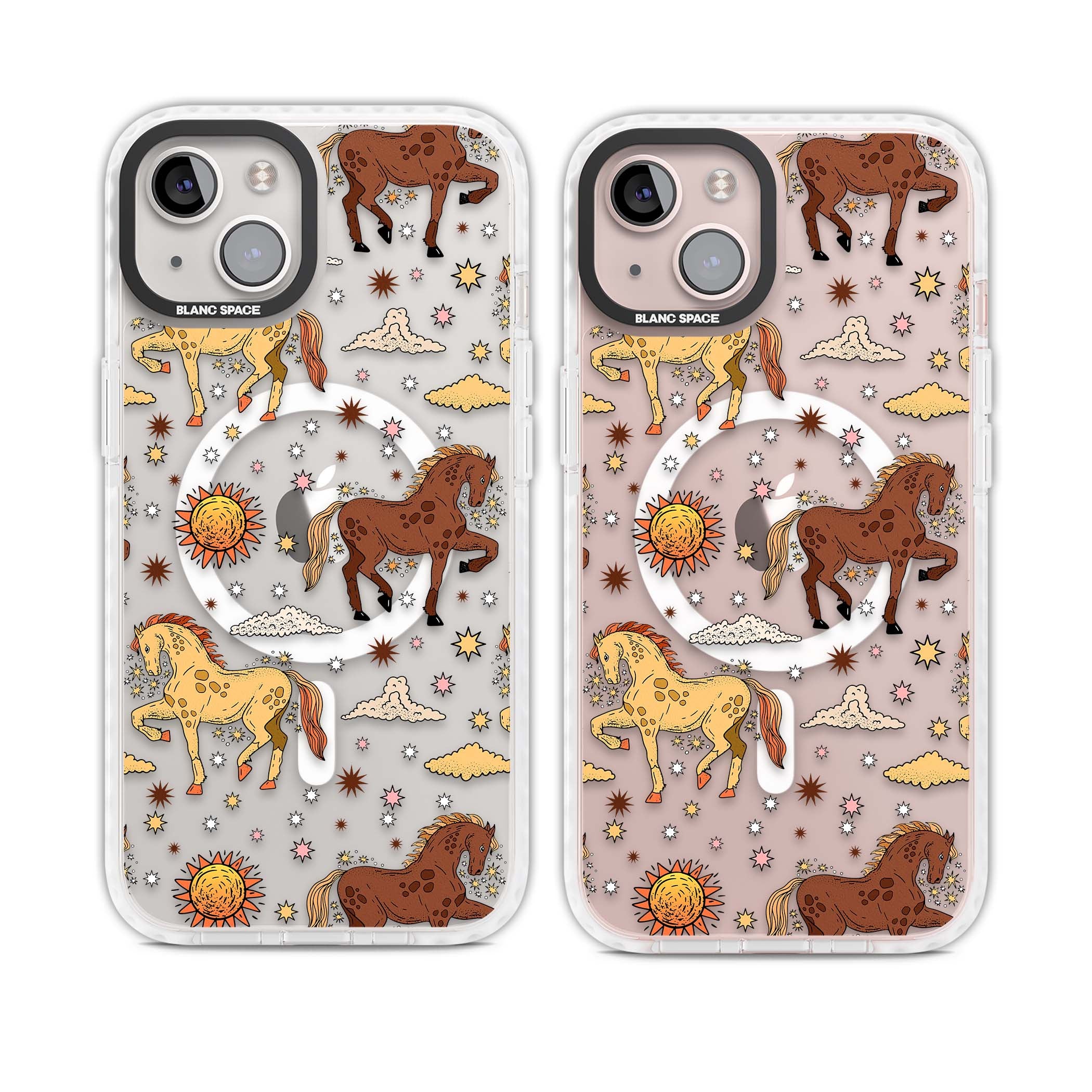 Elevate Your Phone'S Style With This Boho Celestial Sun & Eye Phone Case, Featuring A Mystical Blend Of Suns, All-Seeing Eyes, Butterflies, Stars, And