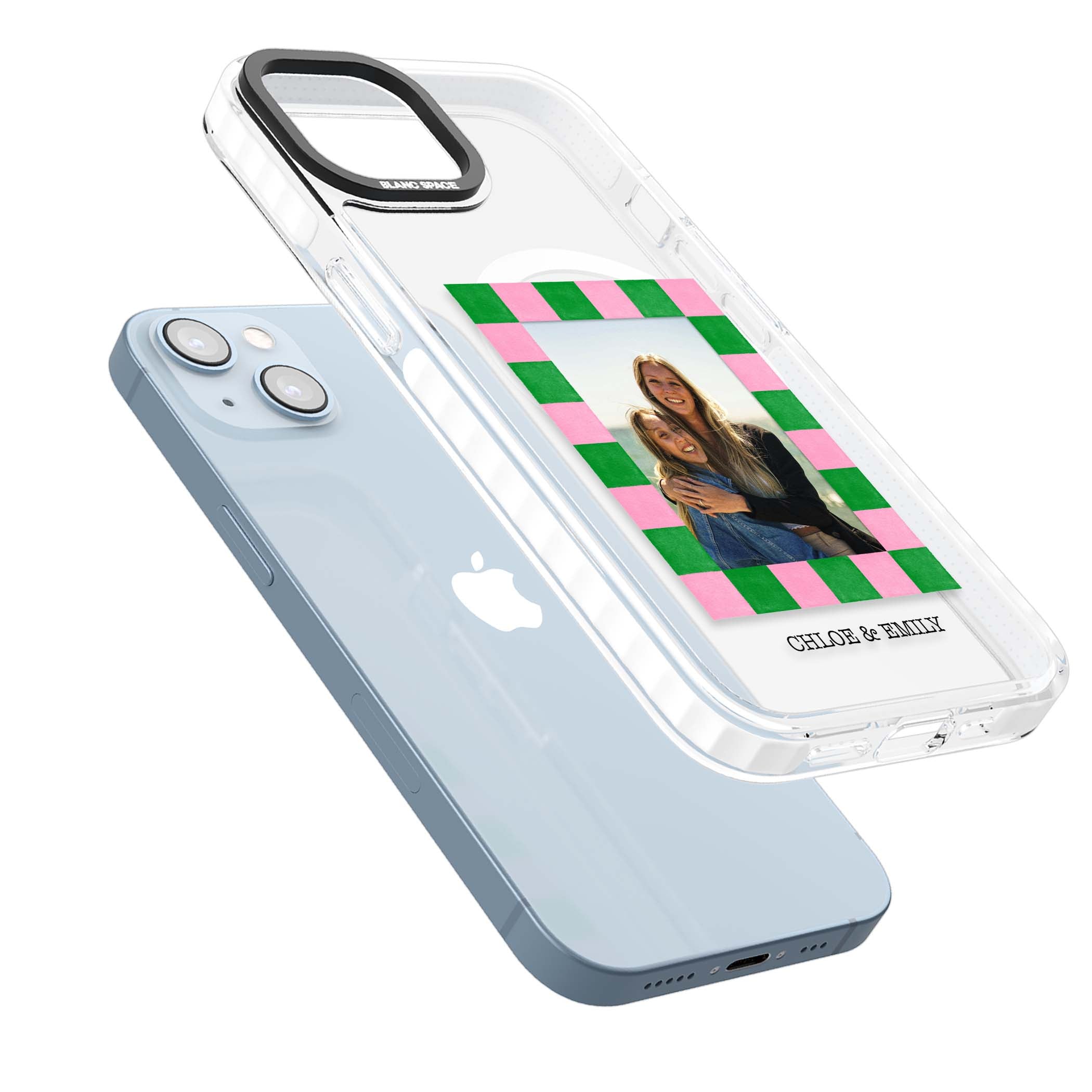 Riviera Check Photo cute iPhone case | Impact Magsafe case for iPhone 13, iPhone 14, iPhone 15