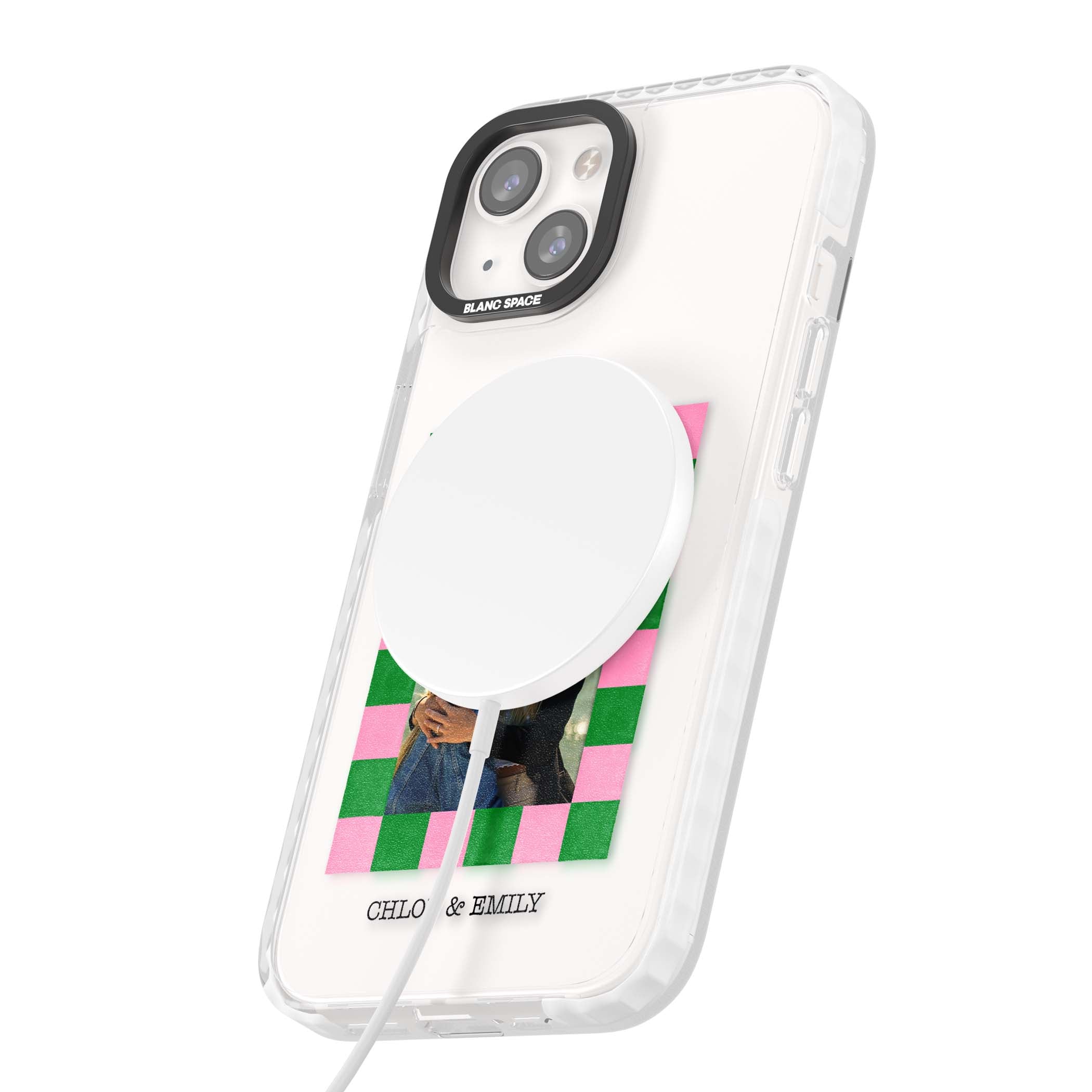 Riviera Check Photo cute iPhone case | Impact Magsafe case for iPhone 13, iPhone 14, iPhone 15