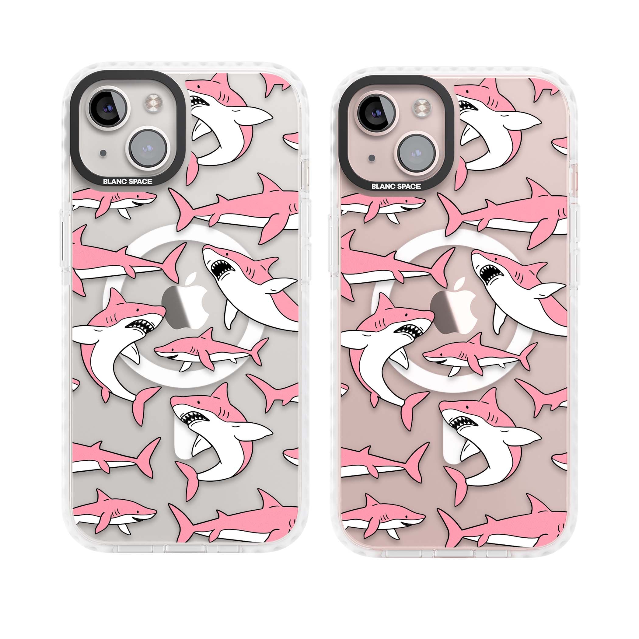 Bubblegum Sharks for her iPhone case | Impact Magsafe case for iPhone 13, iPhone 14, iPhone 15