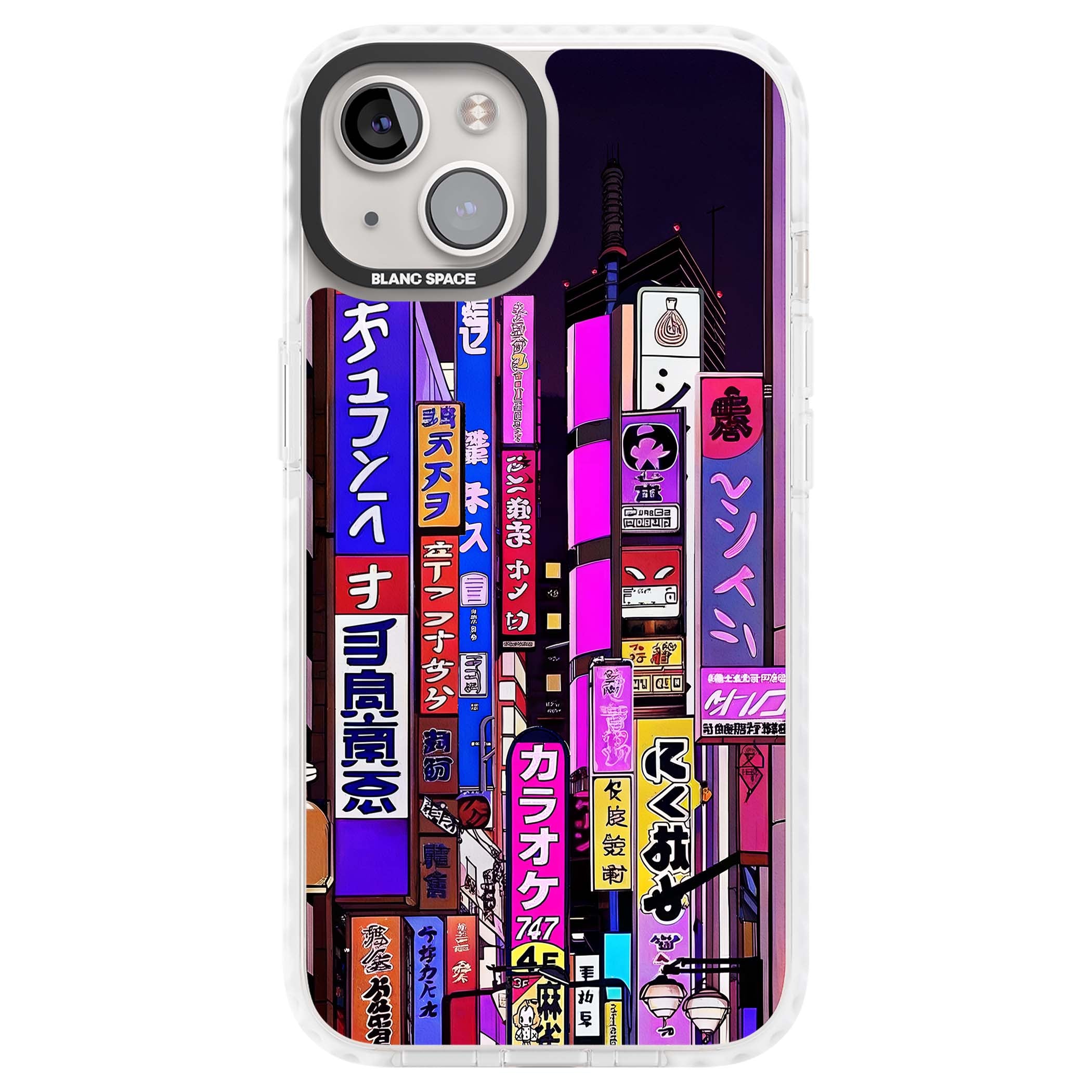 NEON NIGHT anime iPhone case | Clear Impact case for iPhone 13, iPhone 14, iPhone 15