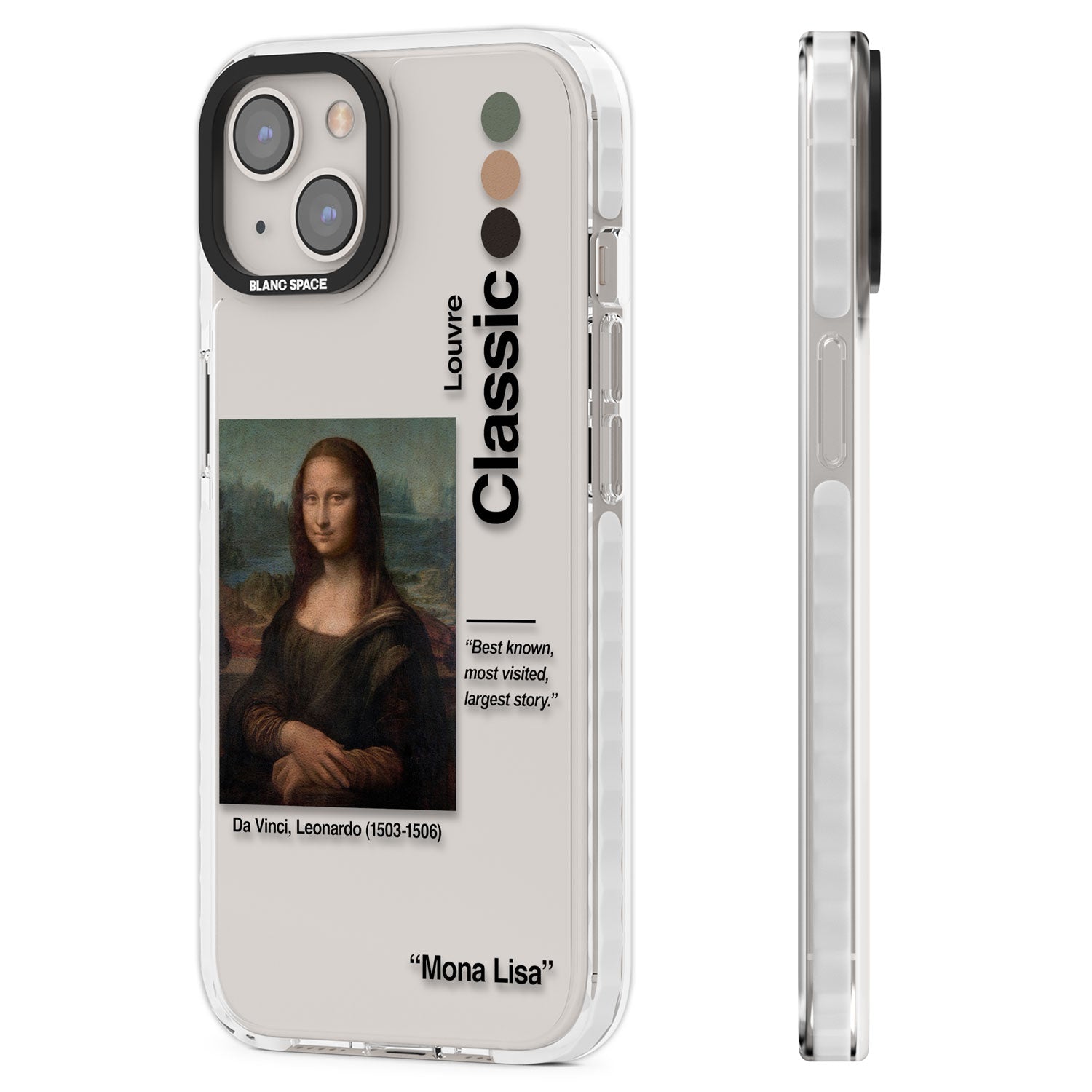 Mona Lisa - Leonardo Da Vinci Clear Impact Phone Case for iPhone 13, iPhone 14, iPhone 15
