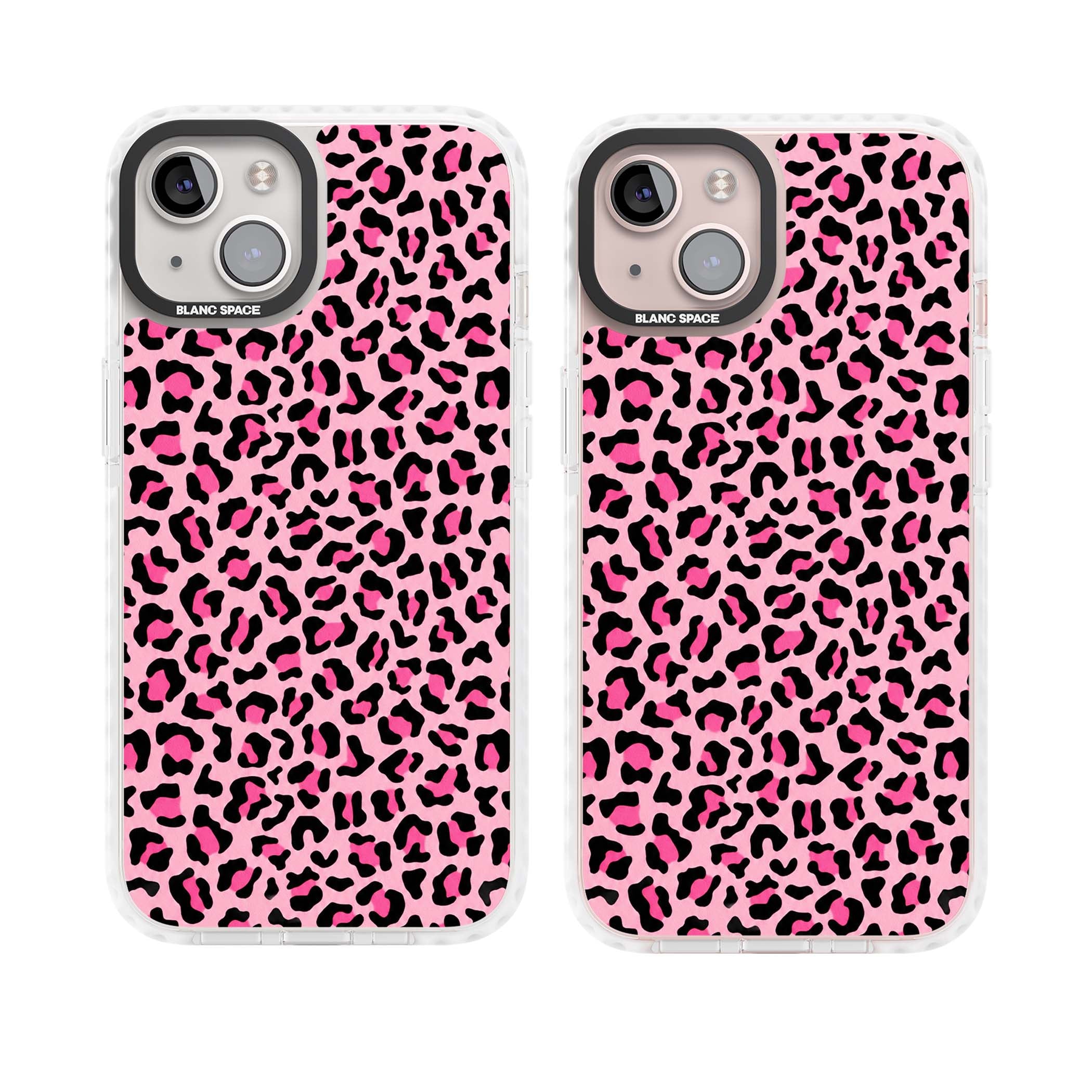 Pink Leopard baddie iPhone case | Clear Impact case for iPhone 13, iPhone 14, iPhone 15