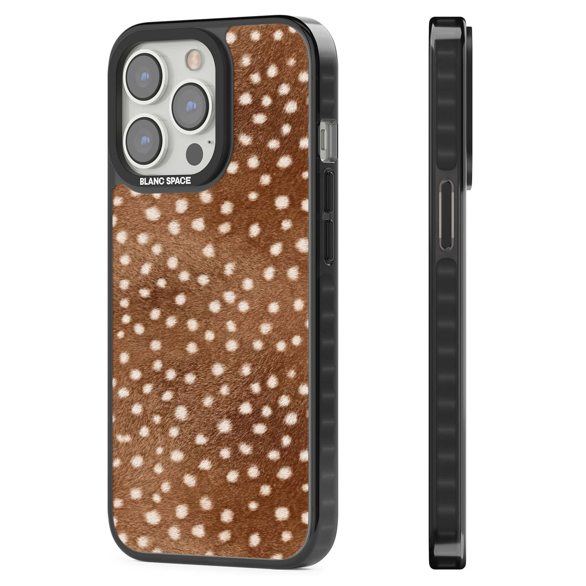 Deer Print animals iPhone case | Black Impact case for iPhone 13 Pro, iPhone 14 Pro, iPhone 15 Pro