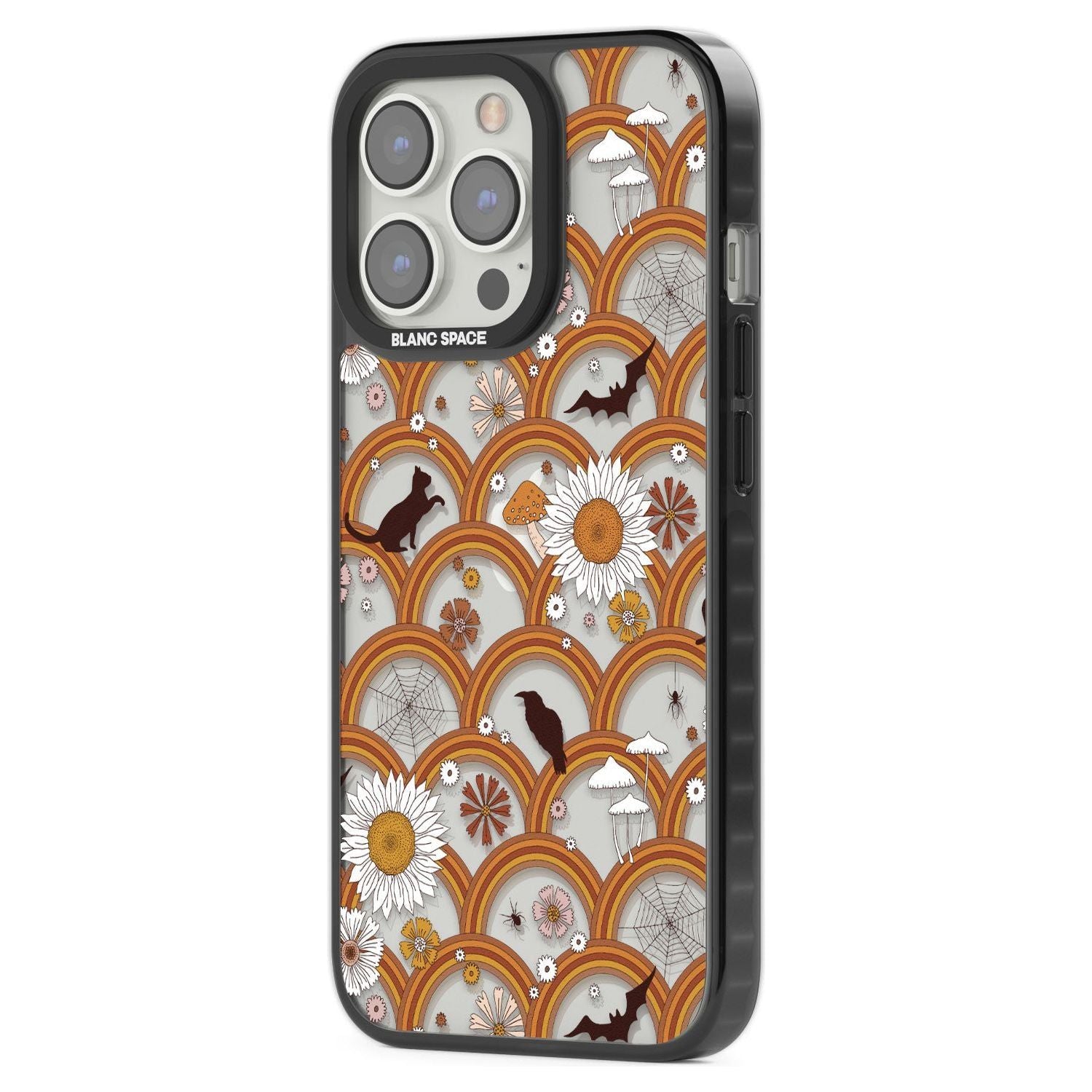 Halloween Skulls and FlowersPhone Case for iPhone 14 Pro