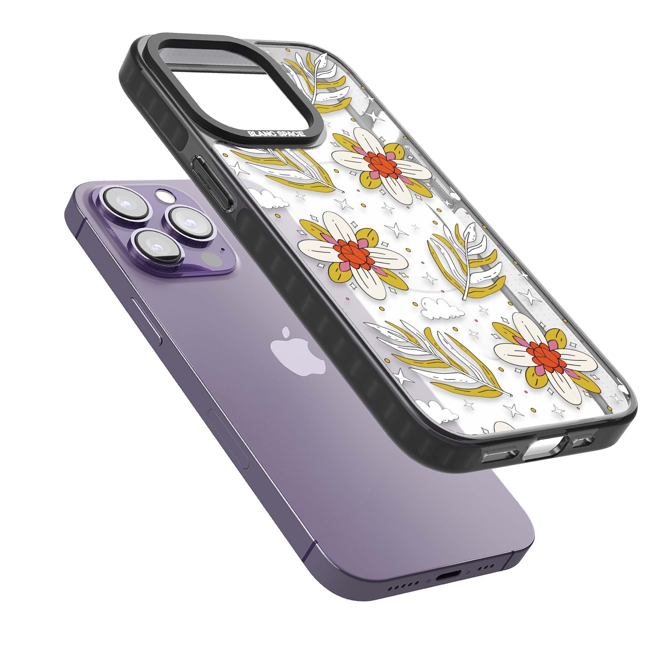 Elevate Your Phone'S Style With This Boho Celestial Sun & Eye Phone Case, Featuring A Mystical Blend Of Suns, All-Seeing Eyes, Butterflies, Stars, And