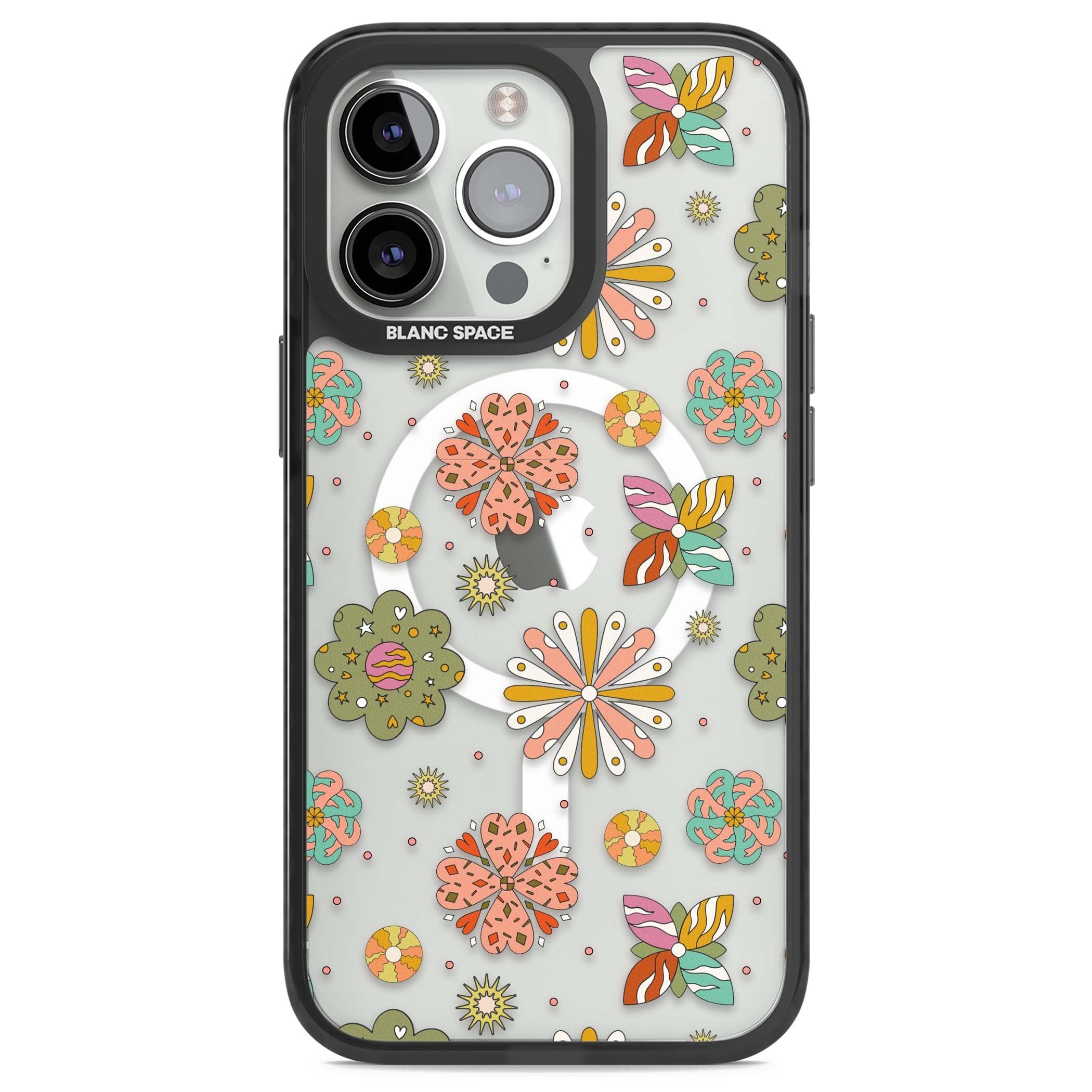 Elevate Your Phone'S Style With This Boho Celestial Sun & Eye Phone Case, Featuring A Mystical Blend Of Suns, All-Seeing Eyes, Butterflies, Stars, And