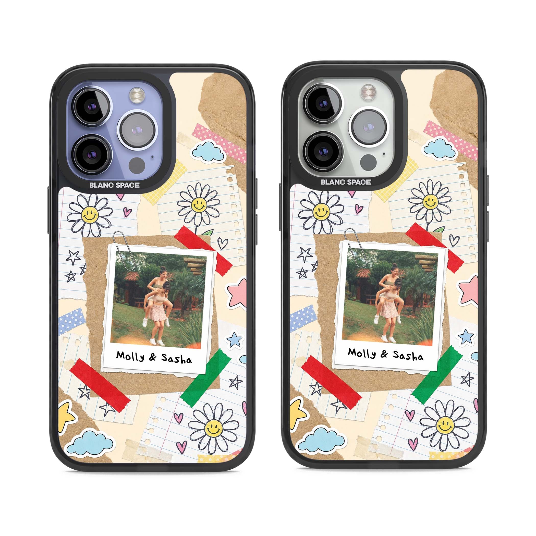 Scrapbook Photo coquette iPhone case | Black Impact Magsafe case for iPhone 13 Pro, iPhone 14 Pro, iPhone 15 Pro