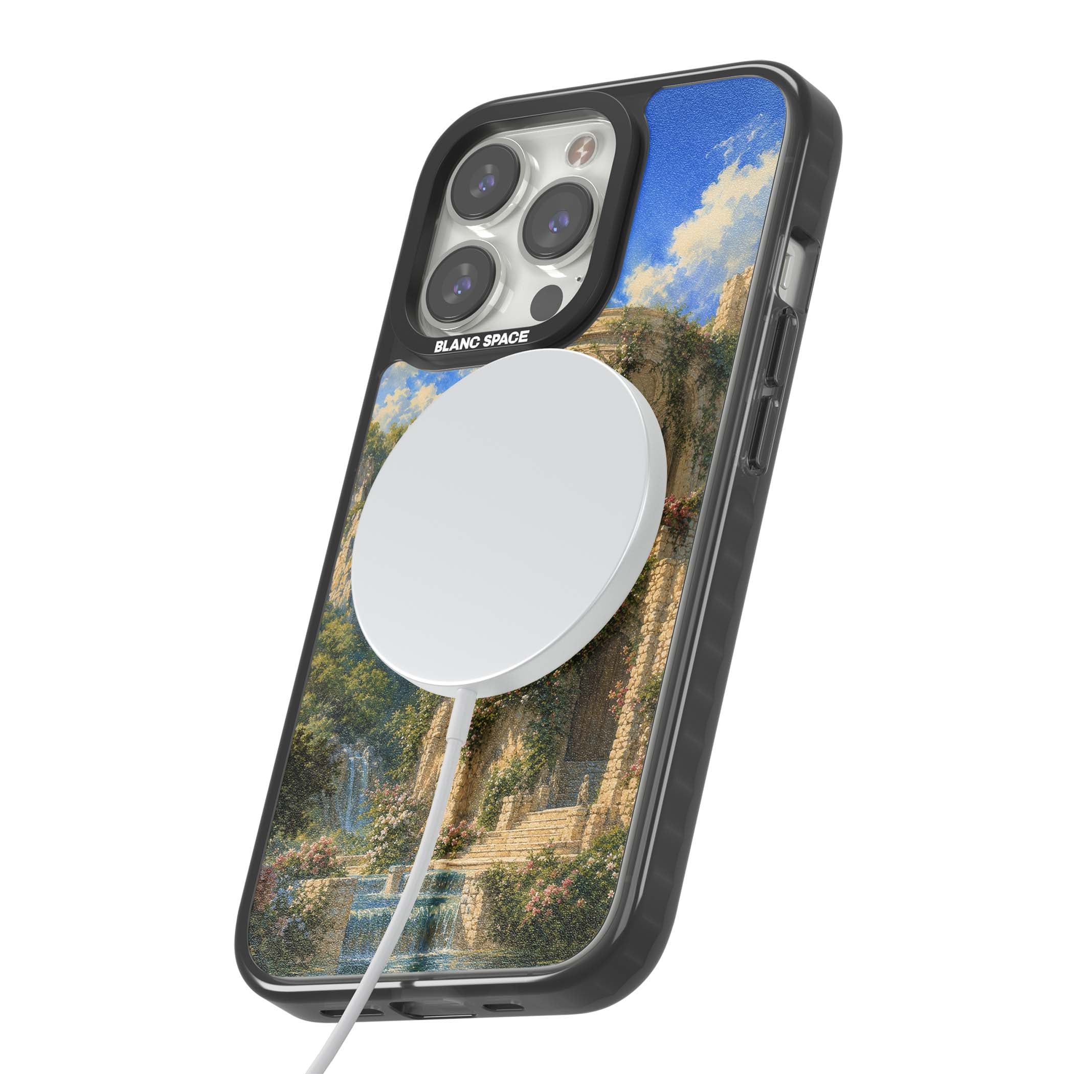 Palace Pavilion fairycore iPhone case | Black Impact Magsafe case for iPhone 13 Pro, iPhone 14 Pro, iPhone 15 Pro