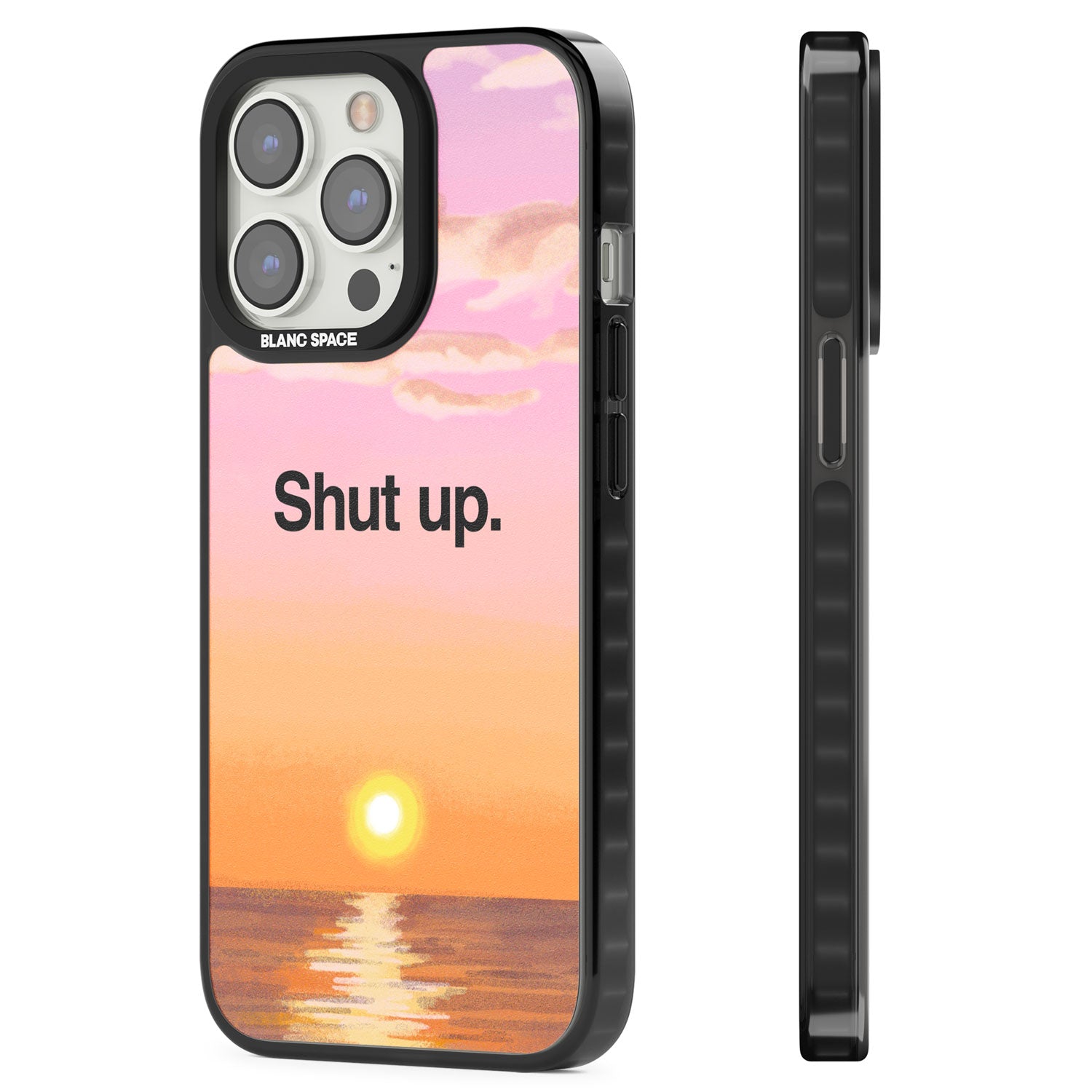 Shut up Magsafe Black Impact Phone Case for iPhone 13 Pro, iPhone 14 Pro, iPhone 15 Pro