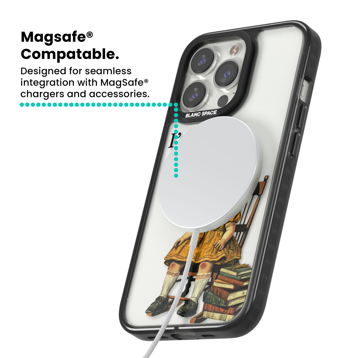 I'm Not Okay Magsafe Black Impact Phone Case for iPhone 13 Pro, iPhone 14 Pro, iPhone 15 Pro