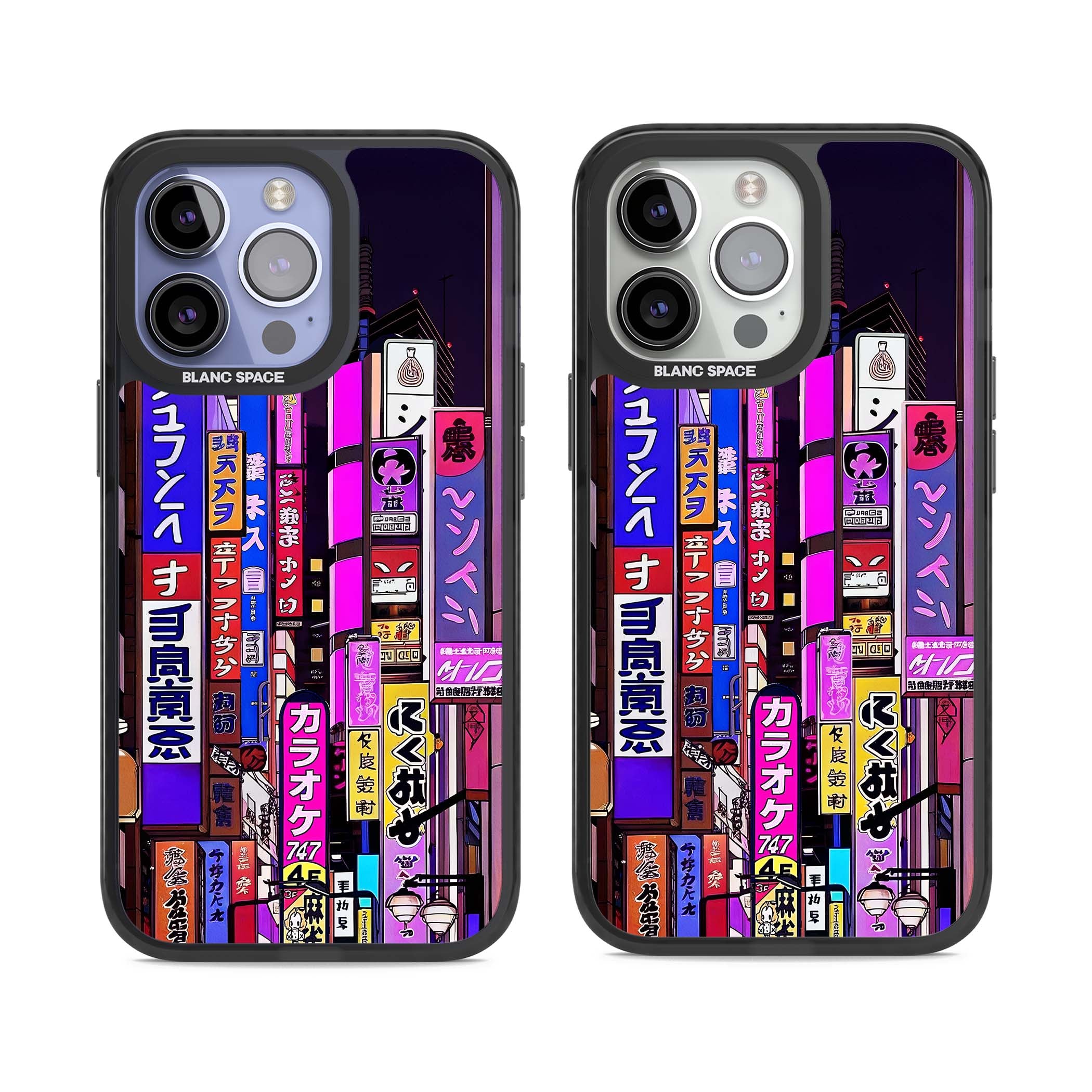 NEON NIGHT anime iPhone case | Black Impact case for iPhone 13 Pro, iPhone 14 Pro, iPhone 15 Pro