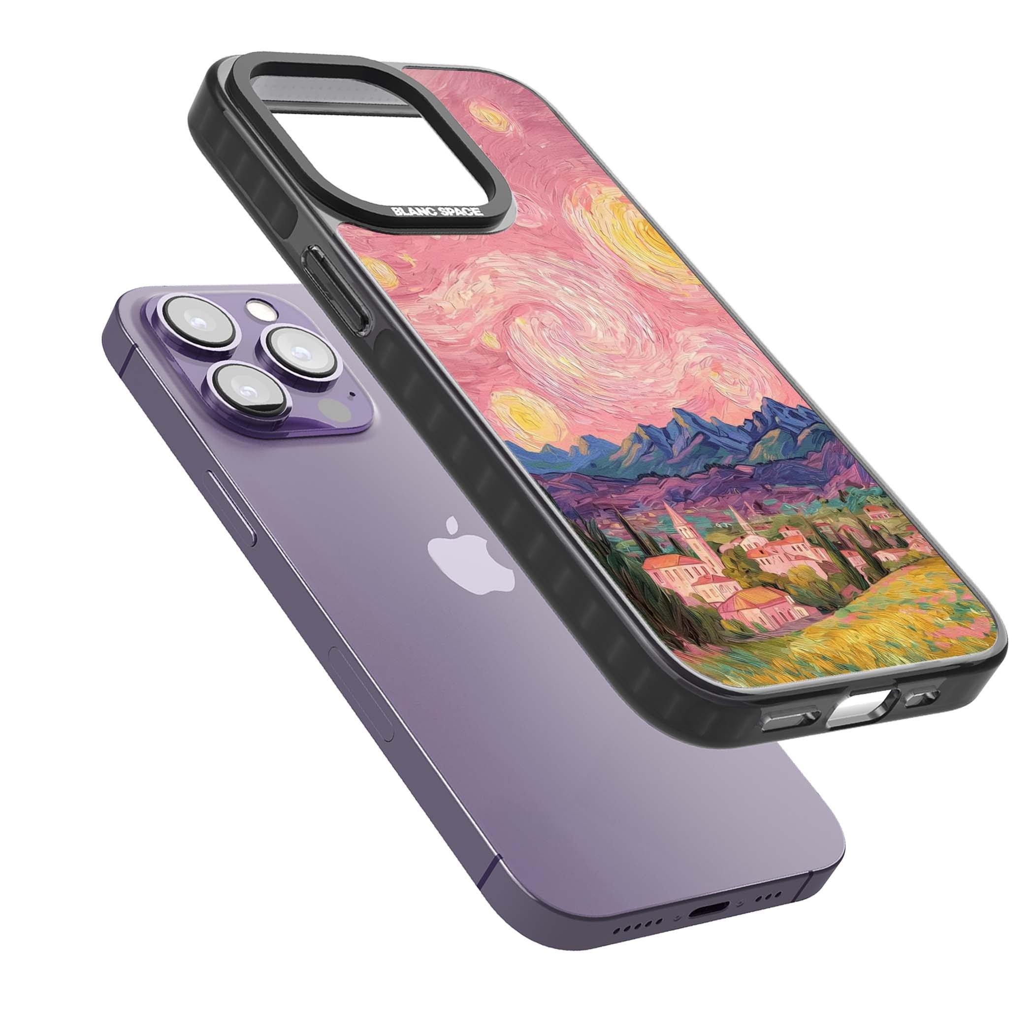 The Starry Sunset for her iPhone case | Black Impact case for iPhone 13 Pro, iPhone 14 Pro, iPhone 15 Pro