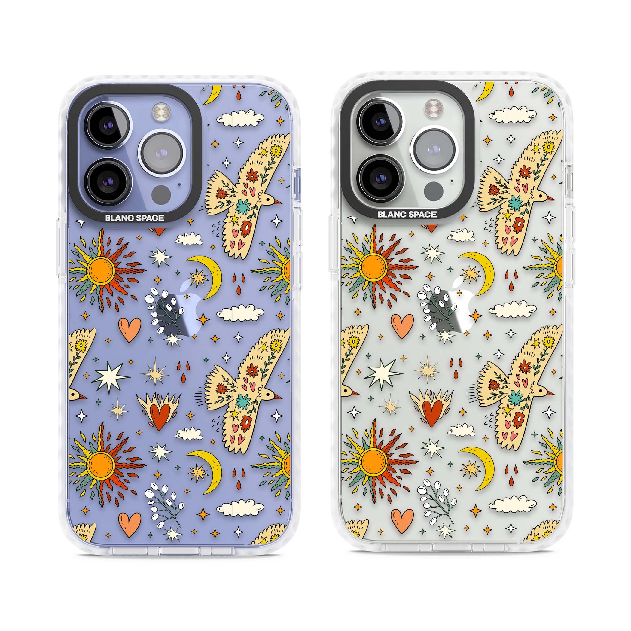 Elevate Your Phone'S Style With This Boho Celestial Sun & Eye Phone Case, Featuring A Mystical Blend Of Suns, All-Seeing Eyes, Butterflies, Stars, And