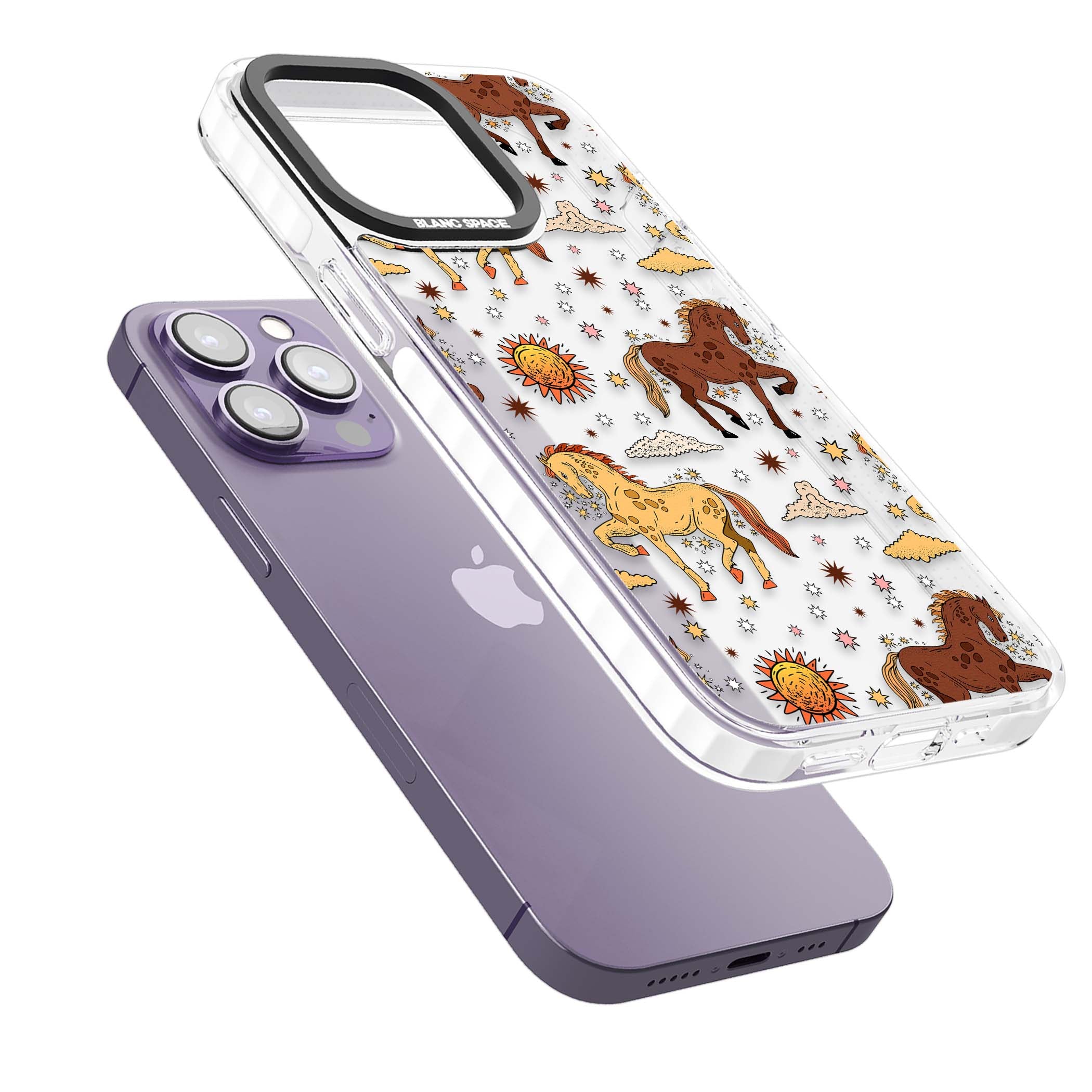 Elevate Your Phone'S Style With This Boho Celestial Sun & Eye Phone Case, Featuring A Mystical Blend Of Suns, All-Seeing Eyes, Butterflies, Stars, And