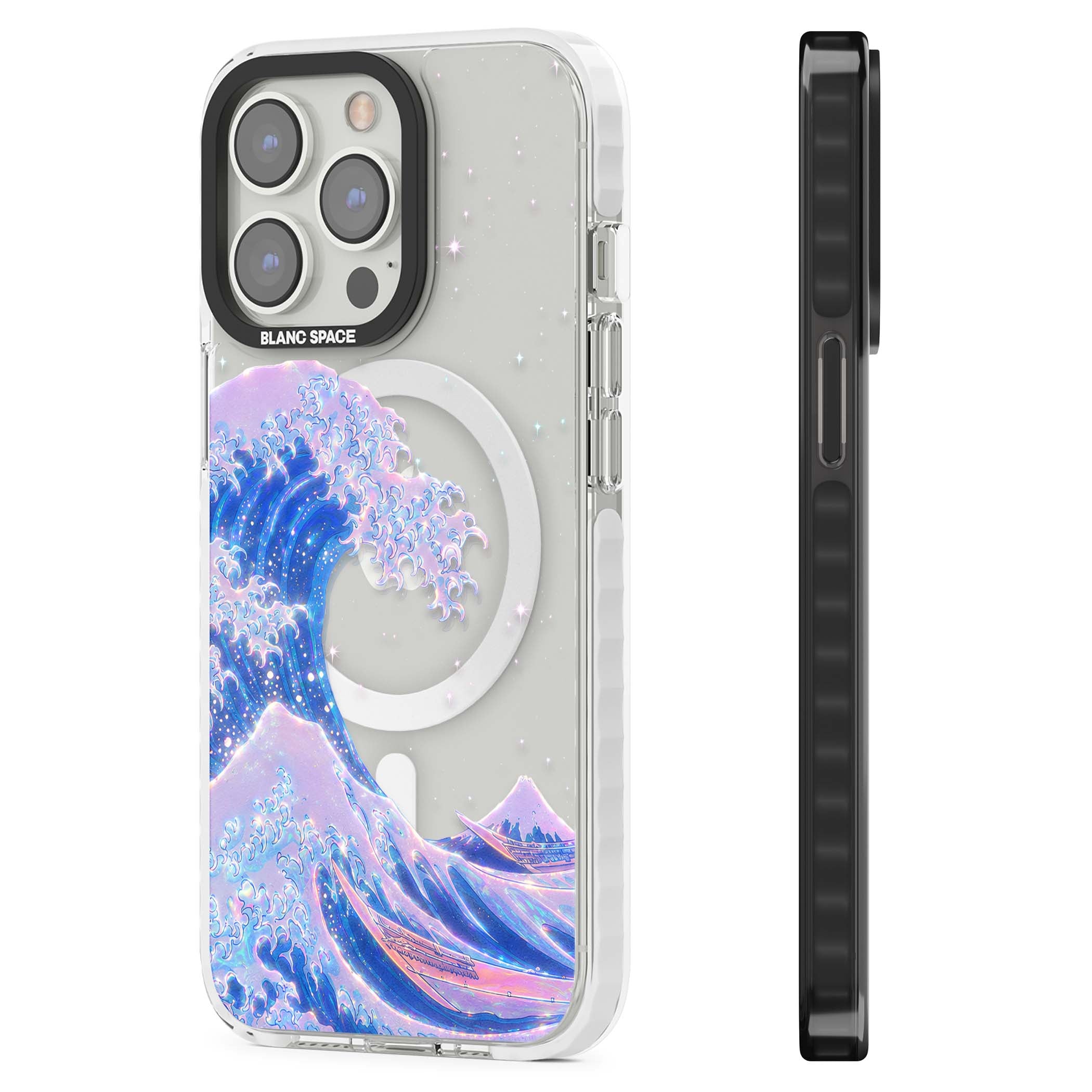 The Great Wave In Opal japanese iPhone case | Impact Magsafe case for iPhone 13 Pro, iPhone 14 Pro, iPhone 15 Pro