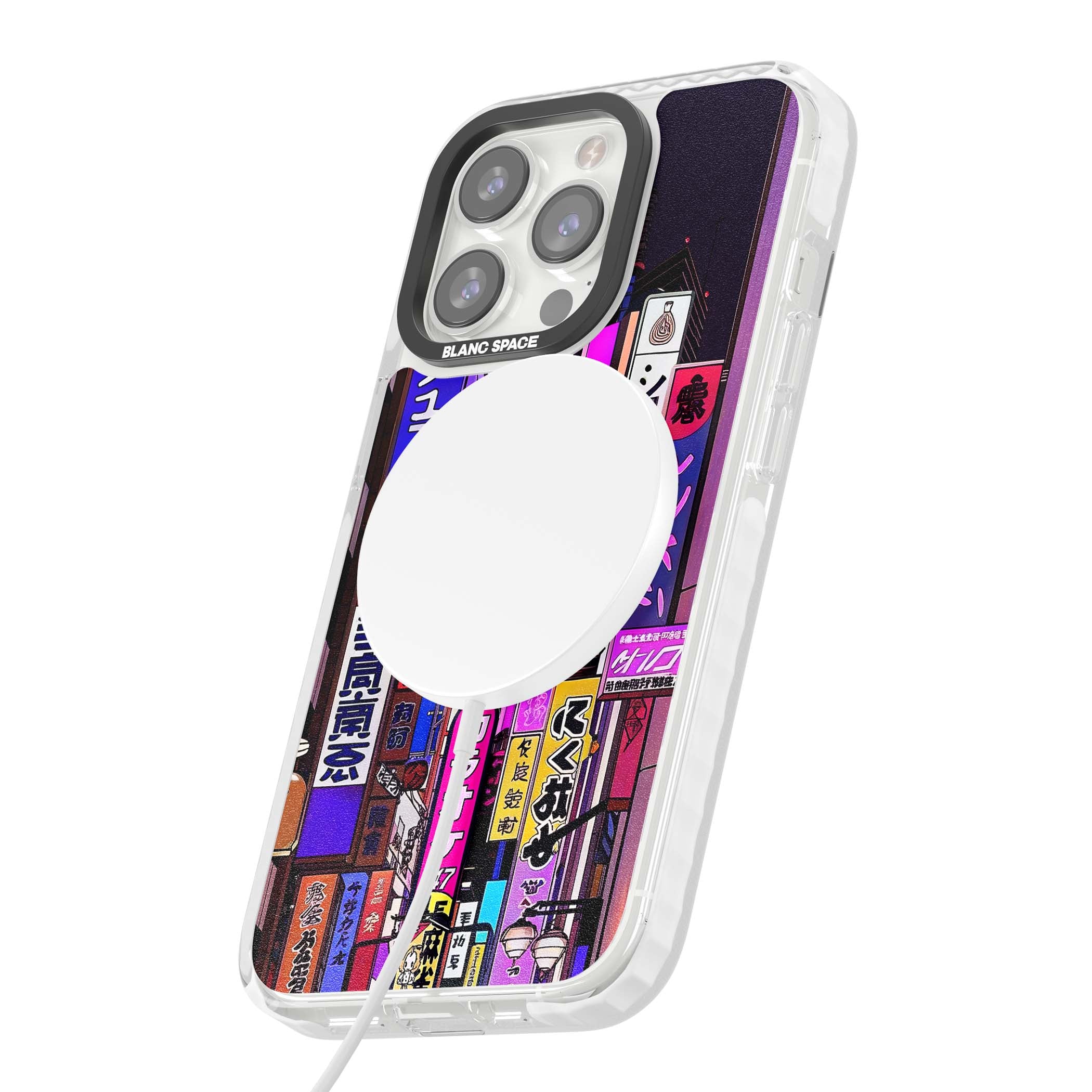 NEON NIGHT anime iPhone case | Impact Magsafe case for iPhone 13 Pro, iPhone 14 Pro, iPhone 15 Pro