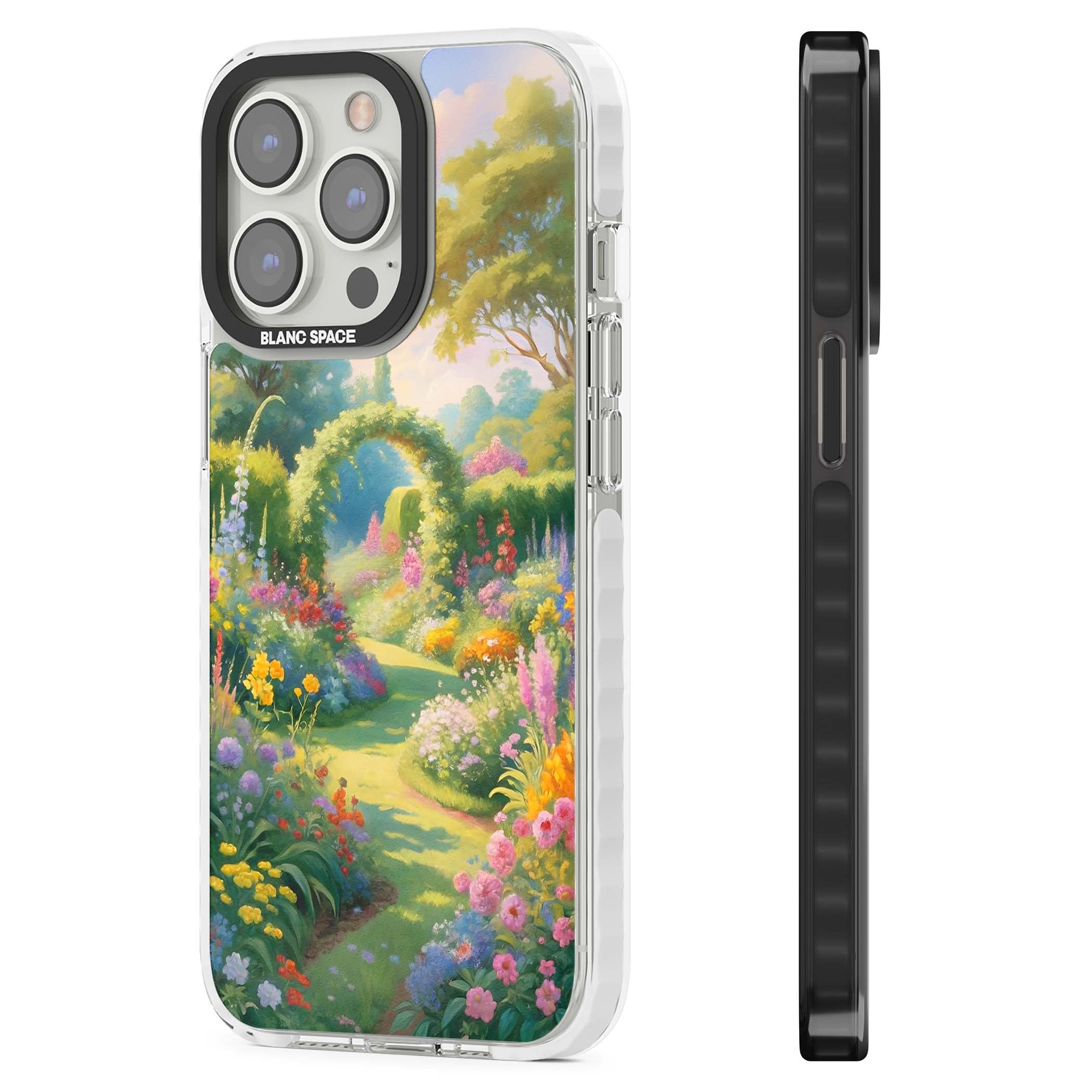 The Painter's Garden floral iPhone case | Clear Impact case for iPhone 13 Pro, iPhone 14 Pro, iPhone 15 Pro