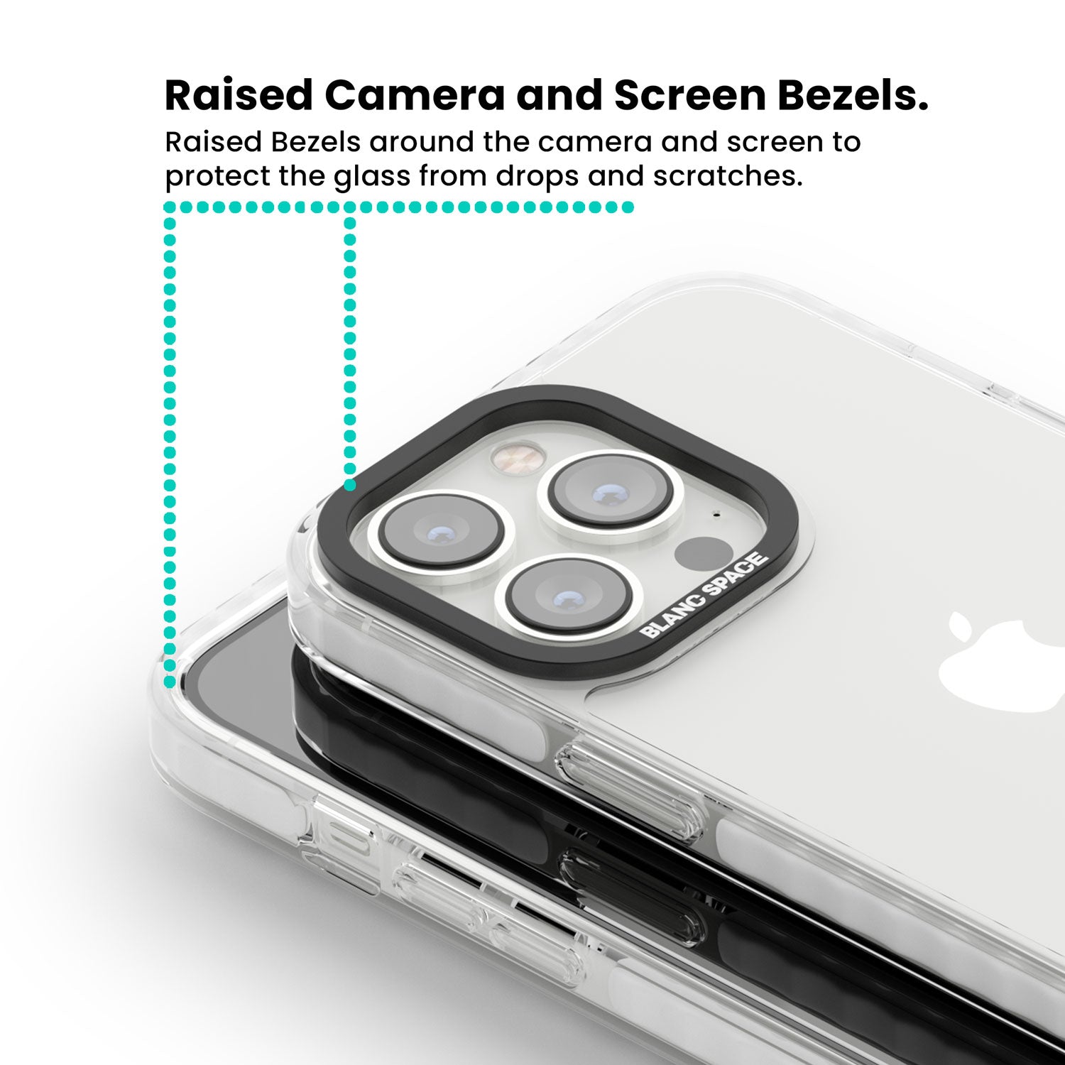 Beaded Riviera coquette iPhone case | Clear Impact case for iPhone 13 Pro, iPhone 14 Pro, iPhone 15 Pro