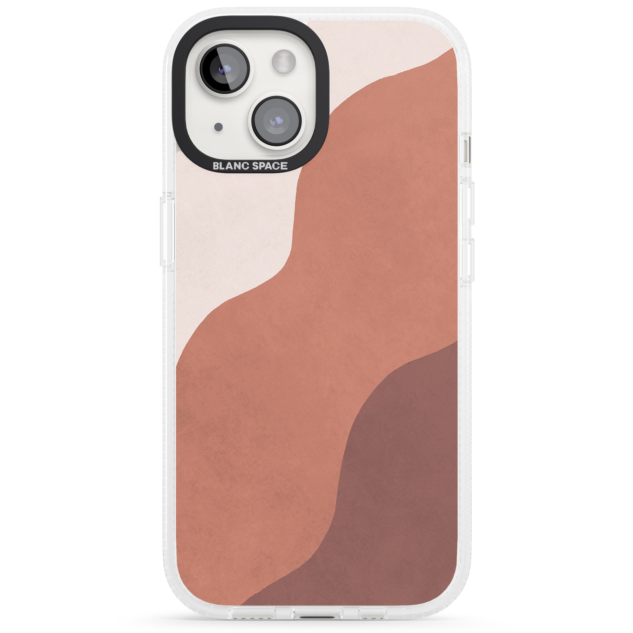 Lush Abstract Watercolour Design #3 iPhone 15 / 14 / 13 Clear Case Impact Air - Blanc Space