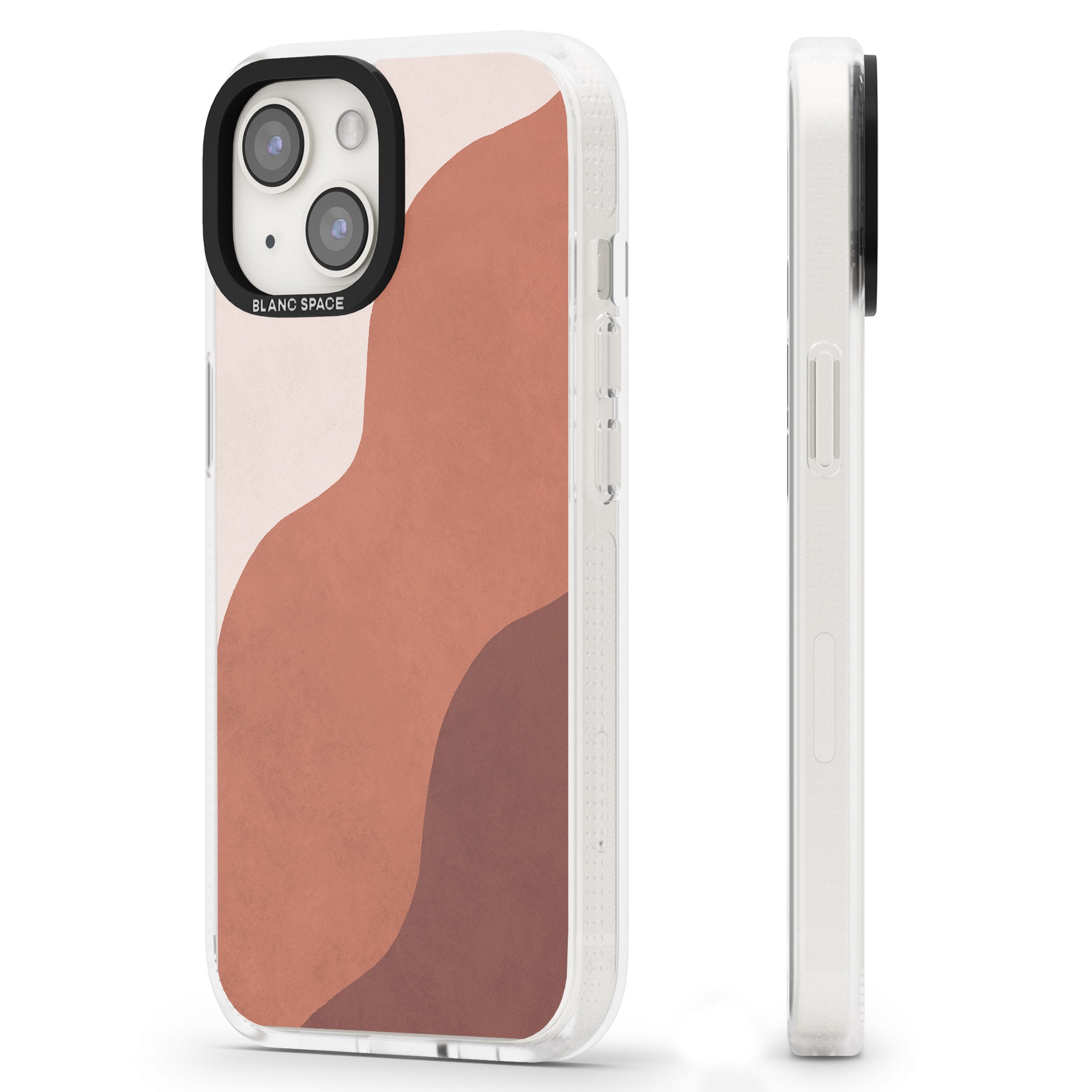 Lush Abstract Watercolour Design #3 iPhone 15 / 14 / 13 Clear Case Impact Air - Blanc Space