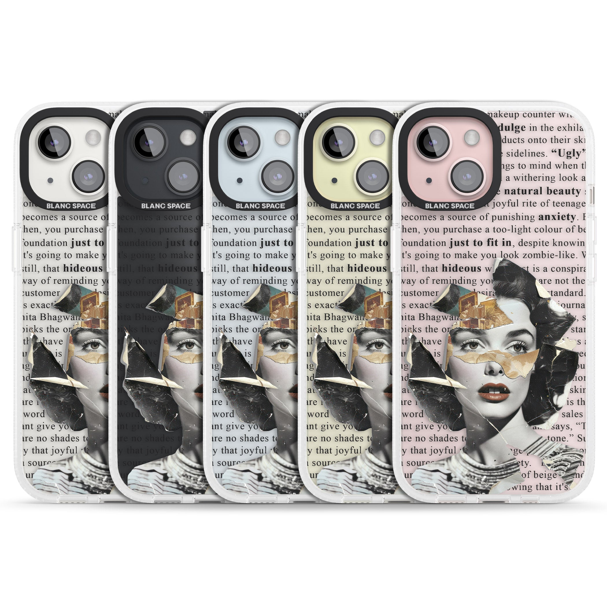 Beauty is Within iPhone 15 / 14 / 13 Clear Case Impact Air - Blanc Space