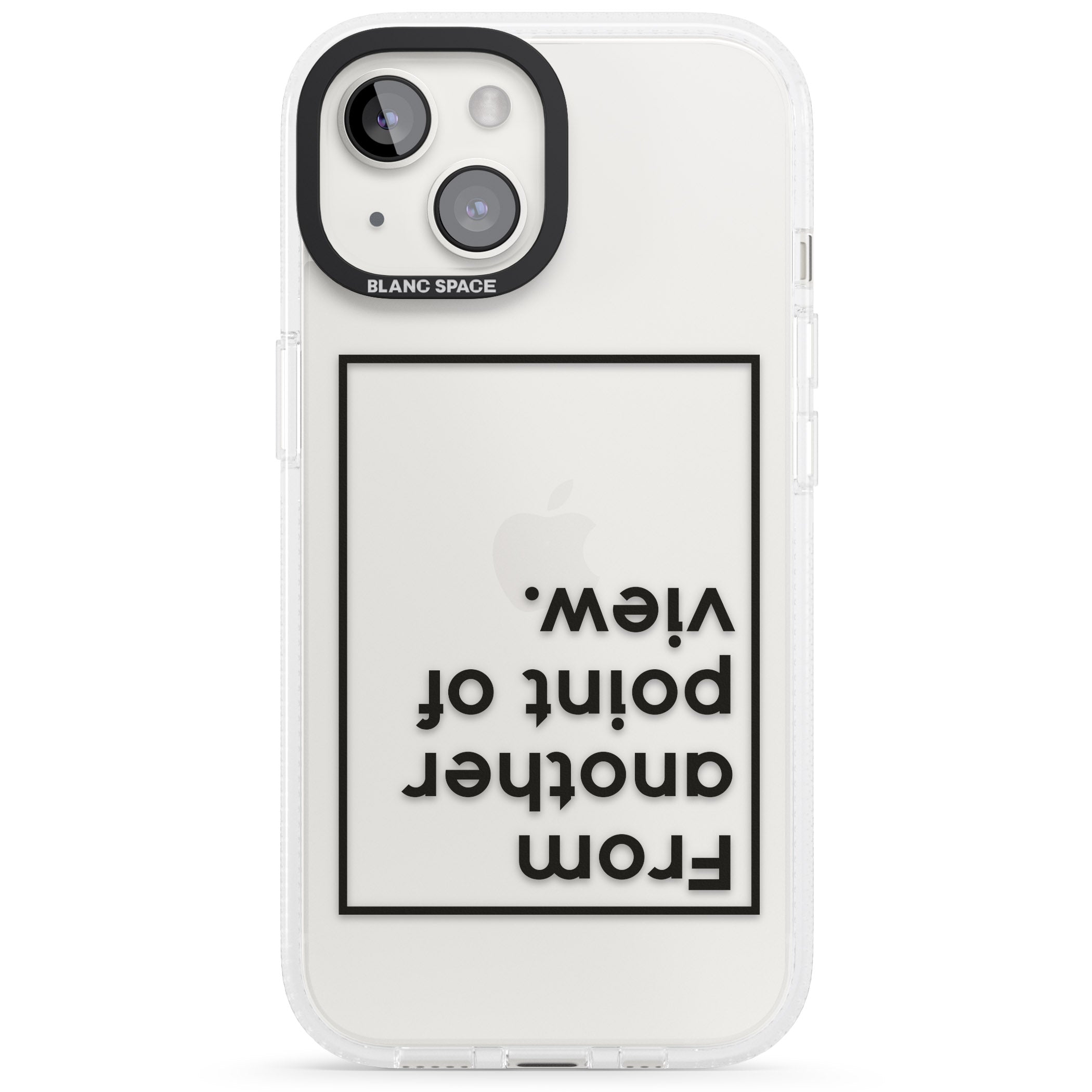 Another Point of View iPhone 15 / 14 / 13 Clear Case Impact Air - Blanc Space