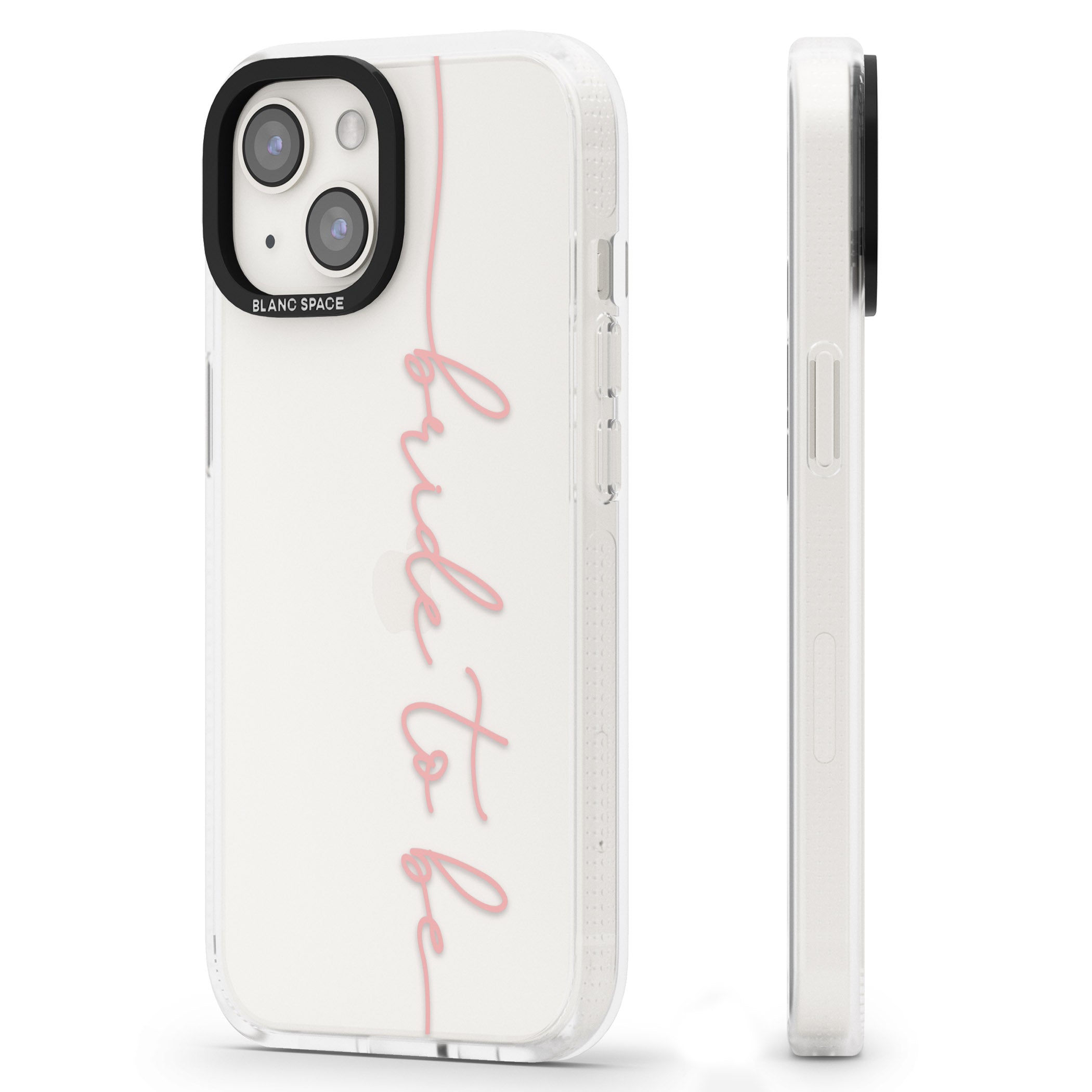 Bride to Be - Transparent Wedding Design iPhone 15 / 14 / 13 Clear Case Impact Air - Blanc Space