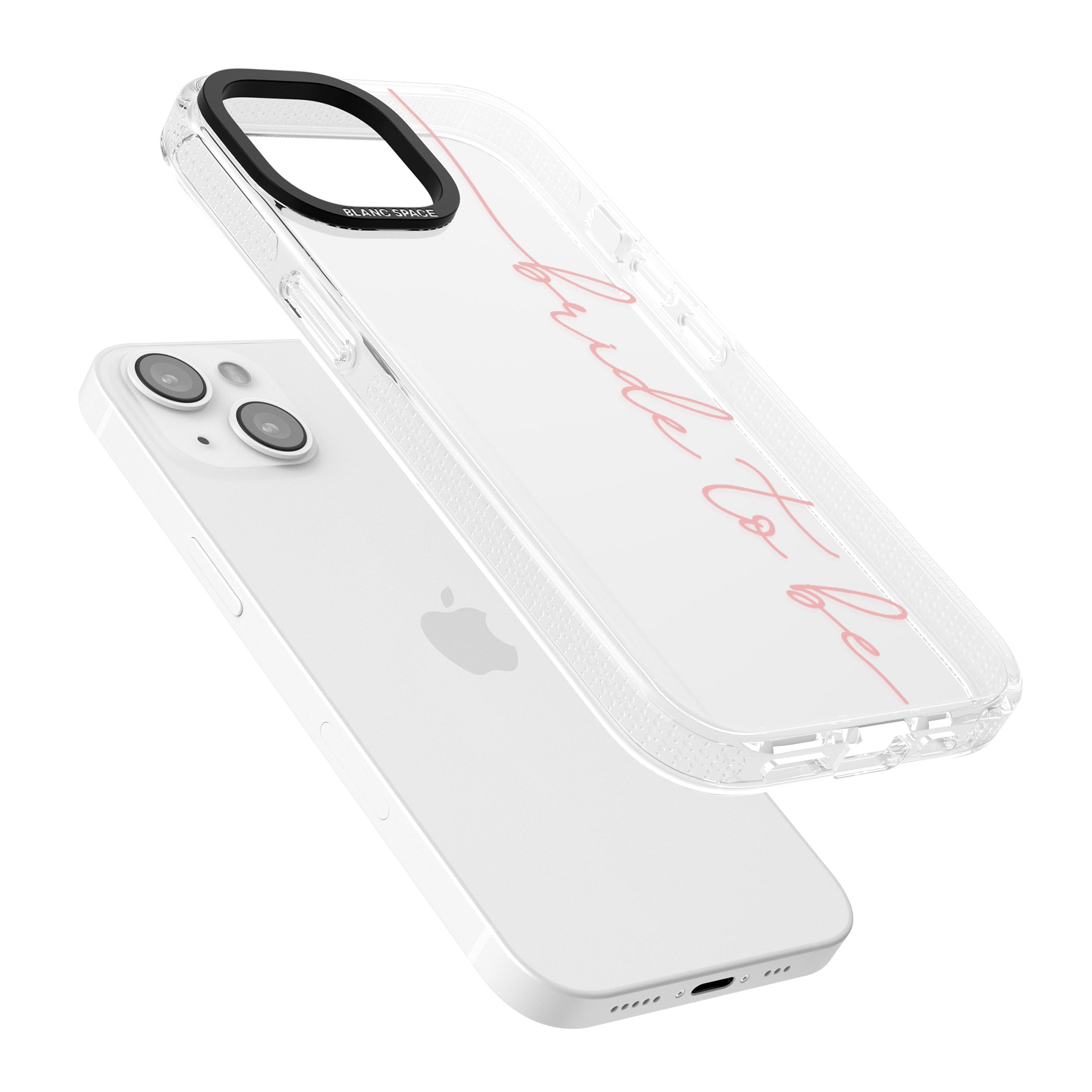 Bride to Be - Transparent Wedding Design iPhone 15 / 14 / 13 Clear Case Impact Air - Blanc Space