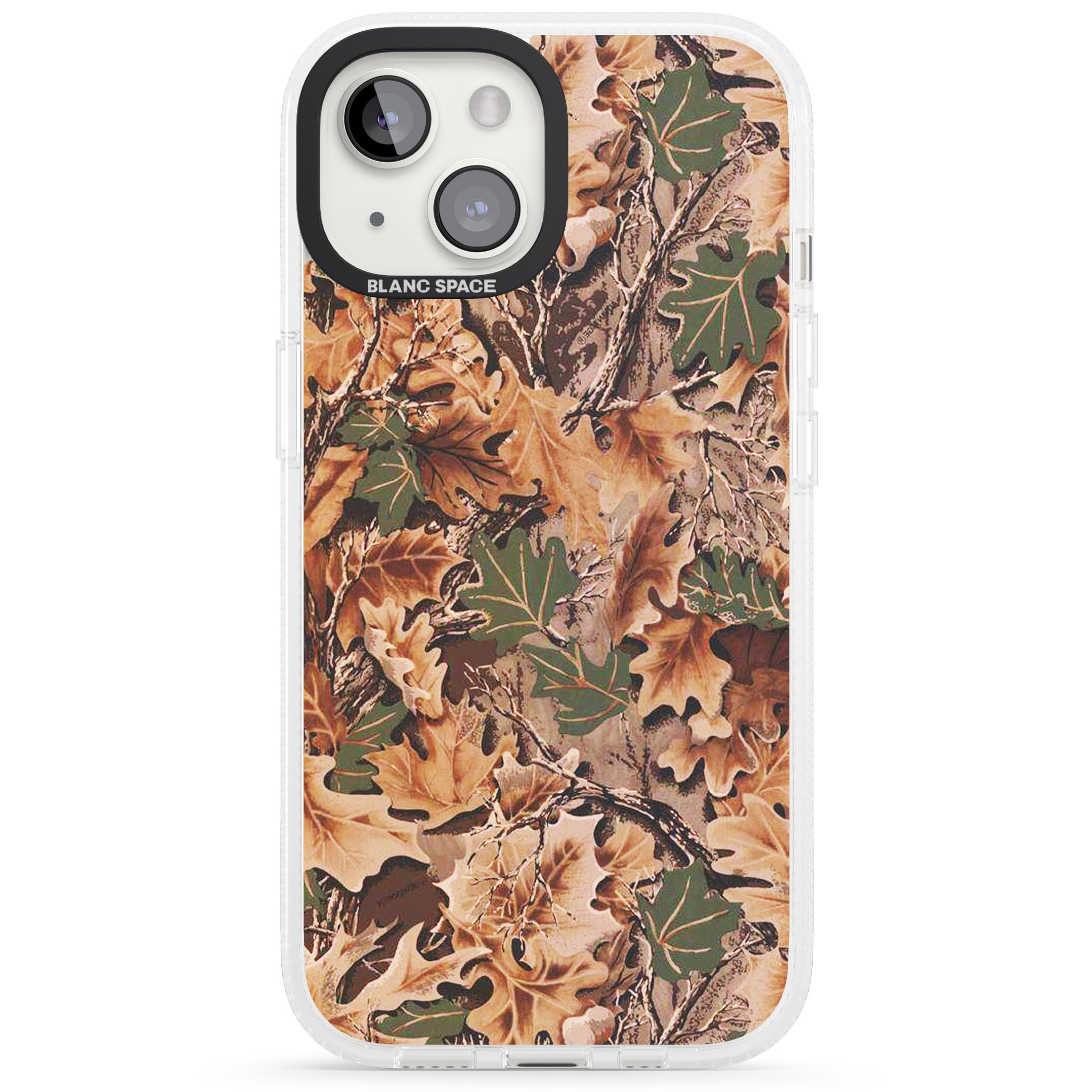 Realtree Camo iPhone 15 / 14 / 13 Clear Case Impact Air - Blanc Space