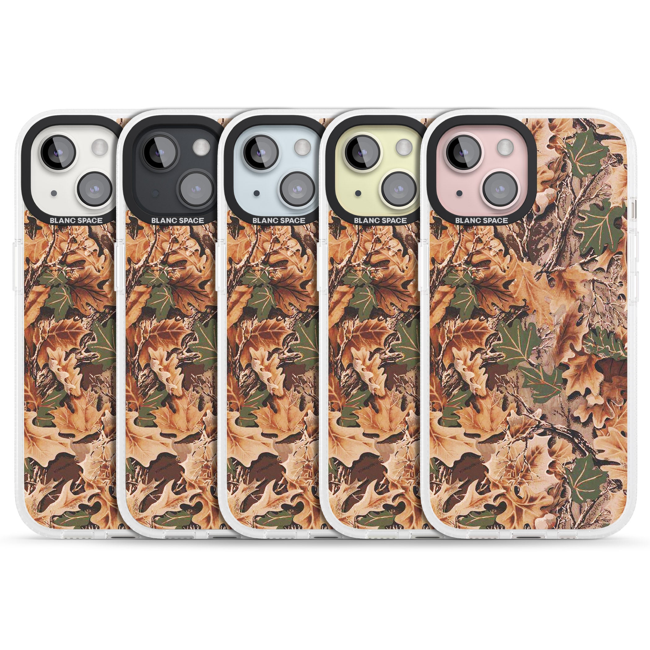 Realtree Camo iPhone 15 / 14 / 13 Clear Case Impact Air - Blanc Space