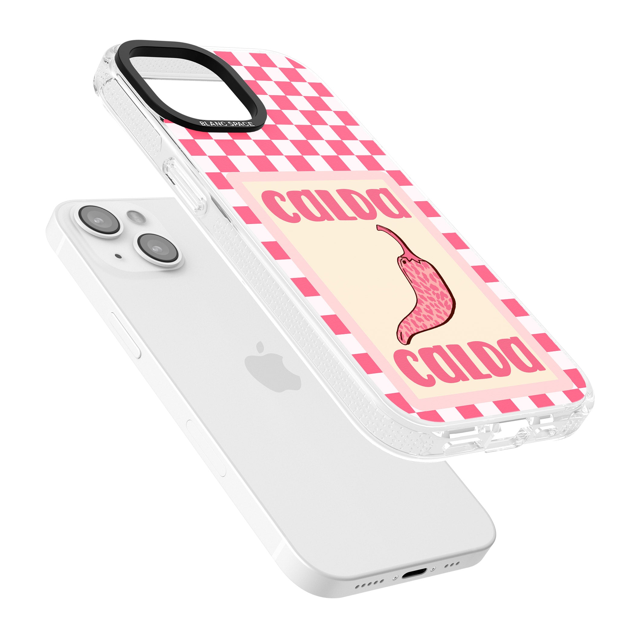 Calda iPhone 15 / 14 / 13 Clear Case Impact Air - Blanc Space