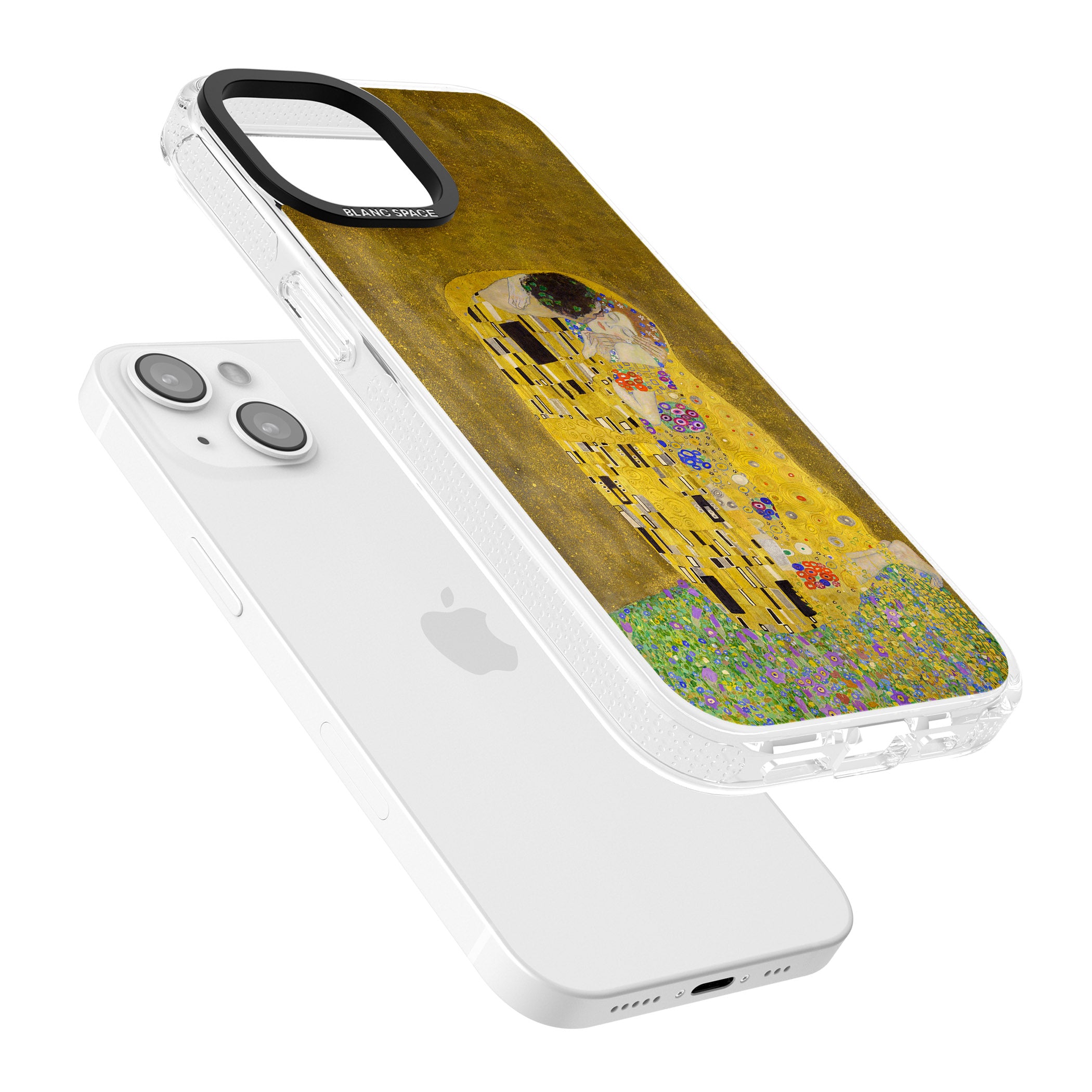 The Kiss iPhone 15 / 14 / 13 Clear Case Impact Air - Blanc Space