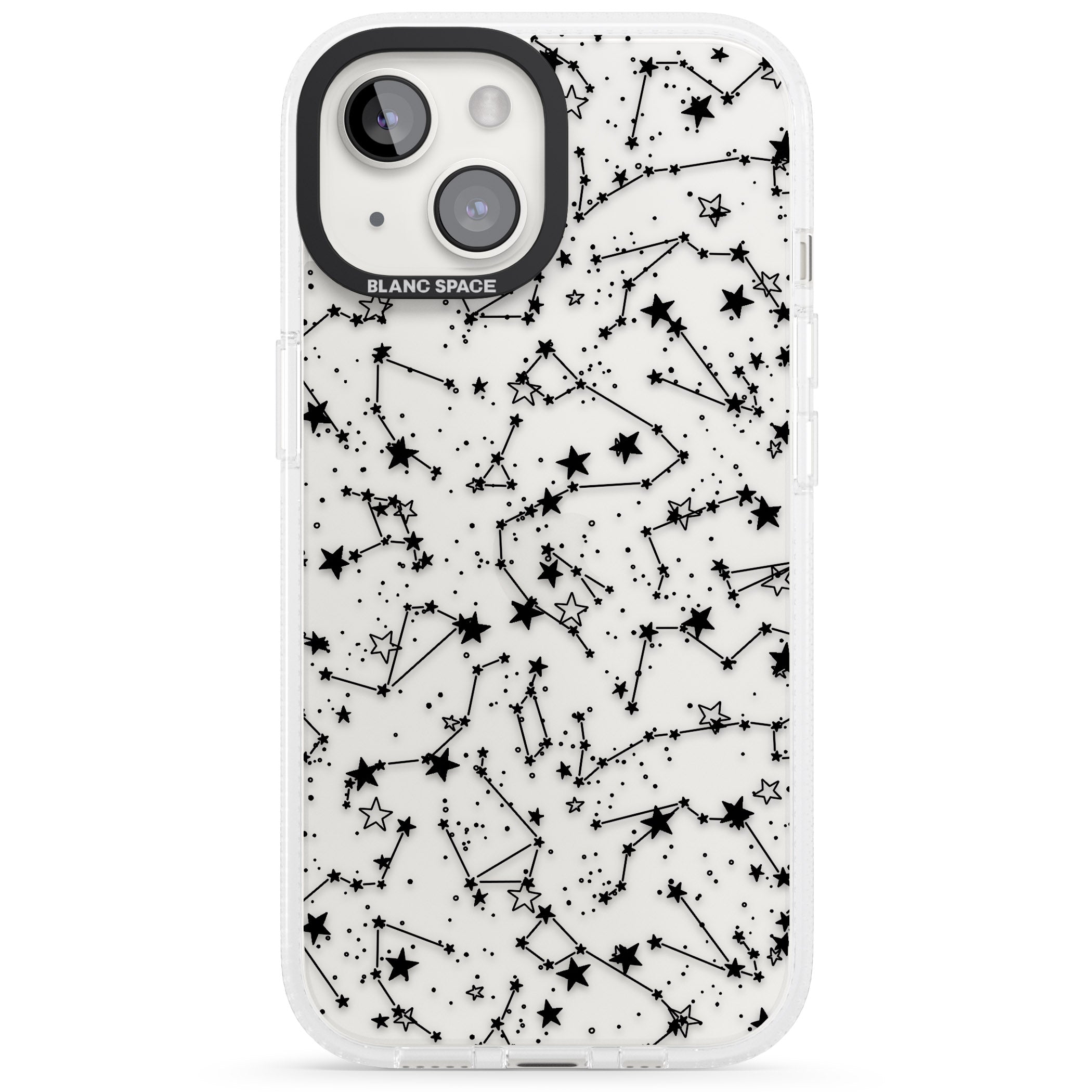 Constellations iPhone 15 / 14 / 13 Clear Case Impact Air - Blanc Space