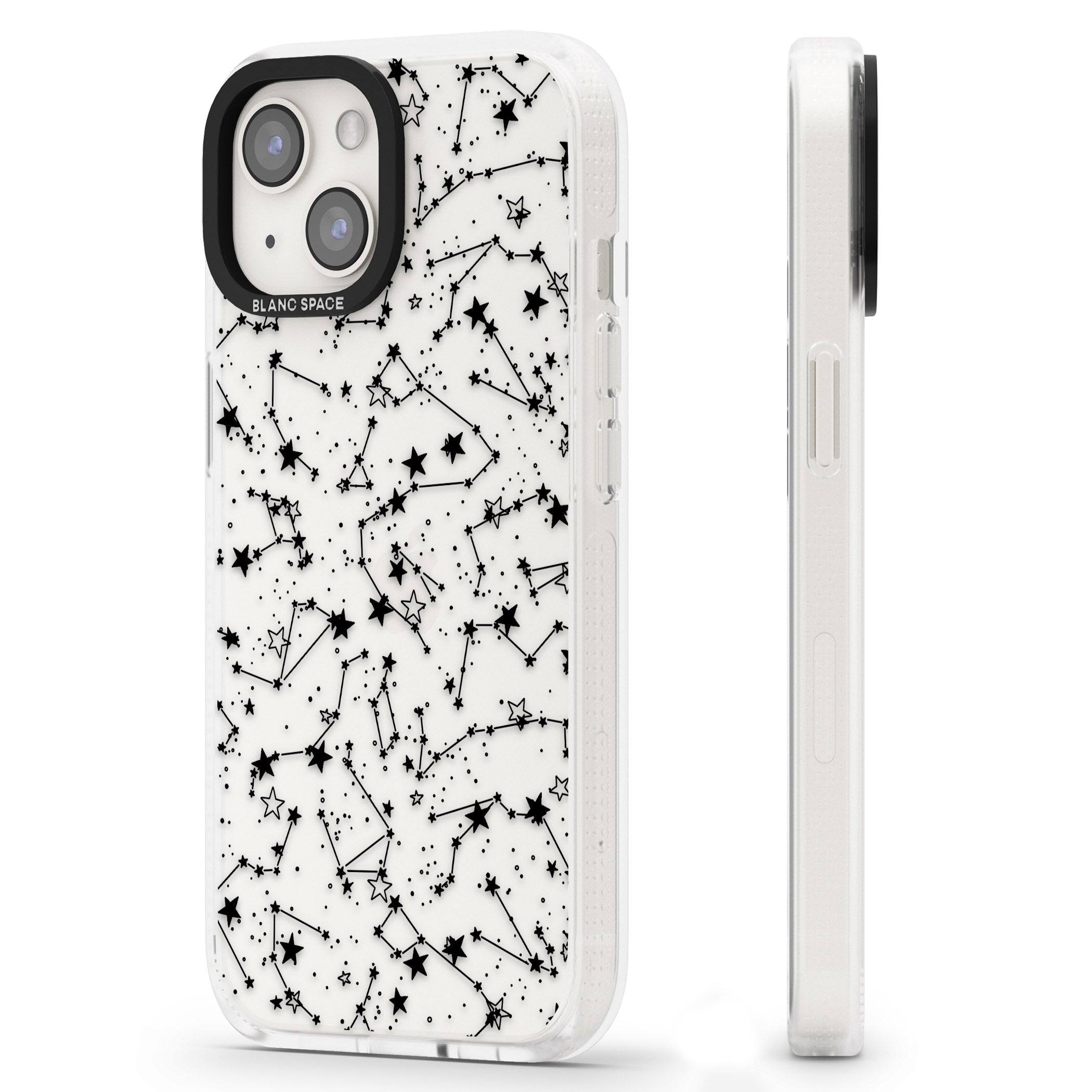Constellations iPhone 15 / 14 / 13 Clear Case Impact Air - Blanc Space
