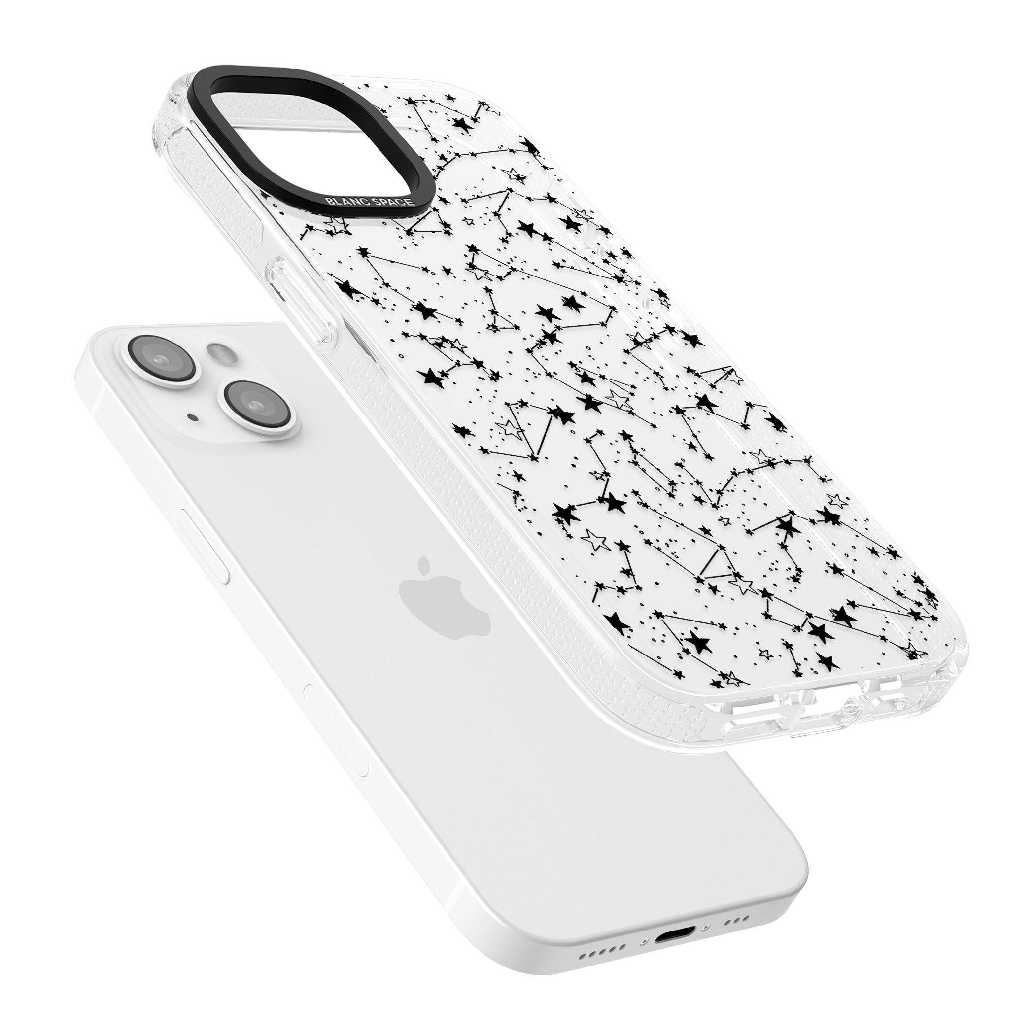 Constellations iPhone 15 / 14 / 13 Clear Case Impact Air - Blanc Space